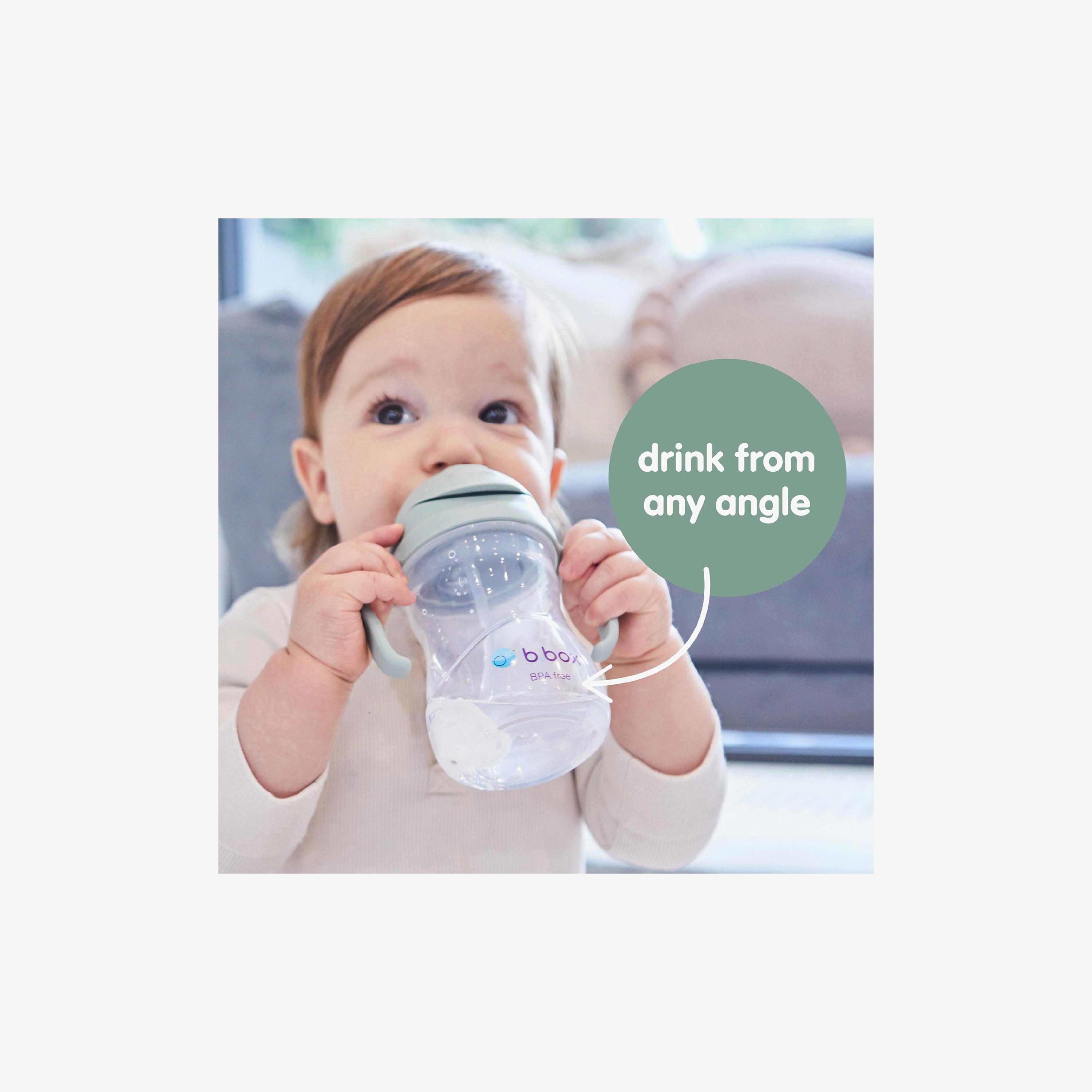 كوب تدريب للأطفال خالي من البيسفينول مع ماصة مرنة ومثقلة ومقابض من بي بوكس-baby-feeding-mealtimeessentials-image-11