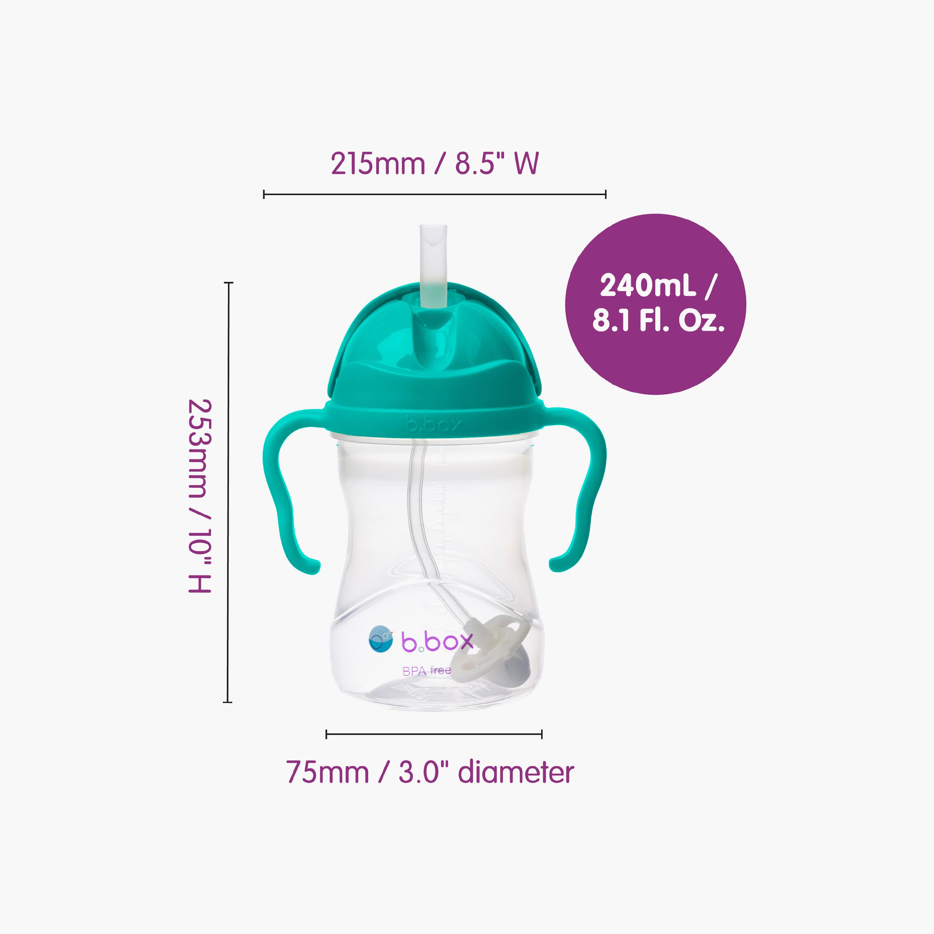 كوب تدريب للأطفال خالي من البيسفينول مع ماصة مرنة ومثقلة ومقابض من بي بوكس-baby-feeding-mealtimeessentials-image-16