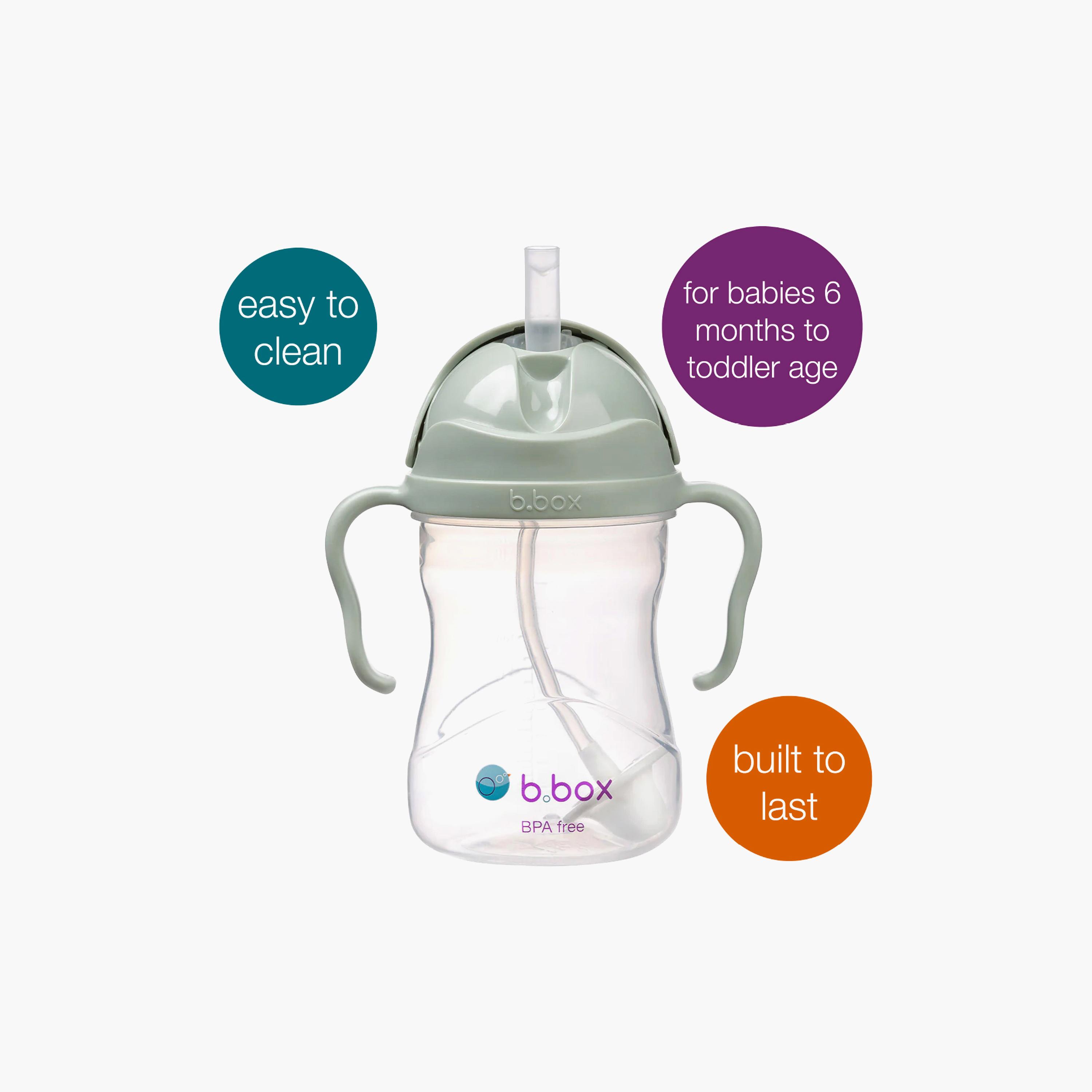كوب تدريب للأطفال خالي من البيسفينول مع ماصة مرنة ومثقلة ومقابض من بي بوكس-baby-feeding-mealtimeessentials-image-18
