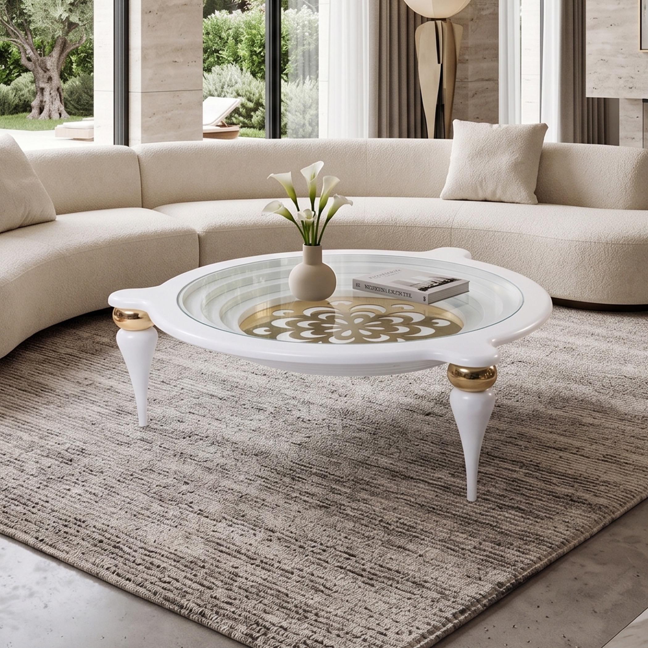 Dara Glass Top Coffee Table