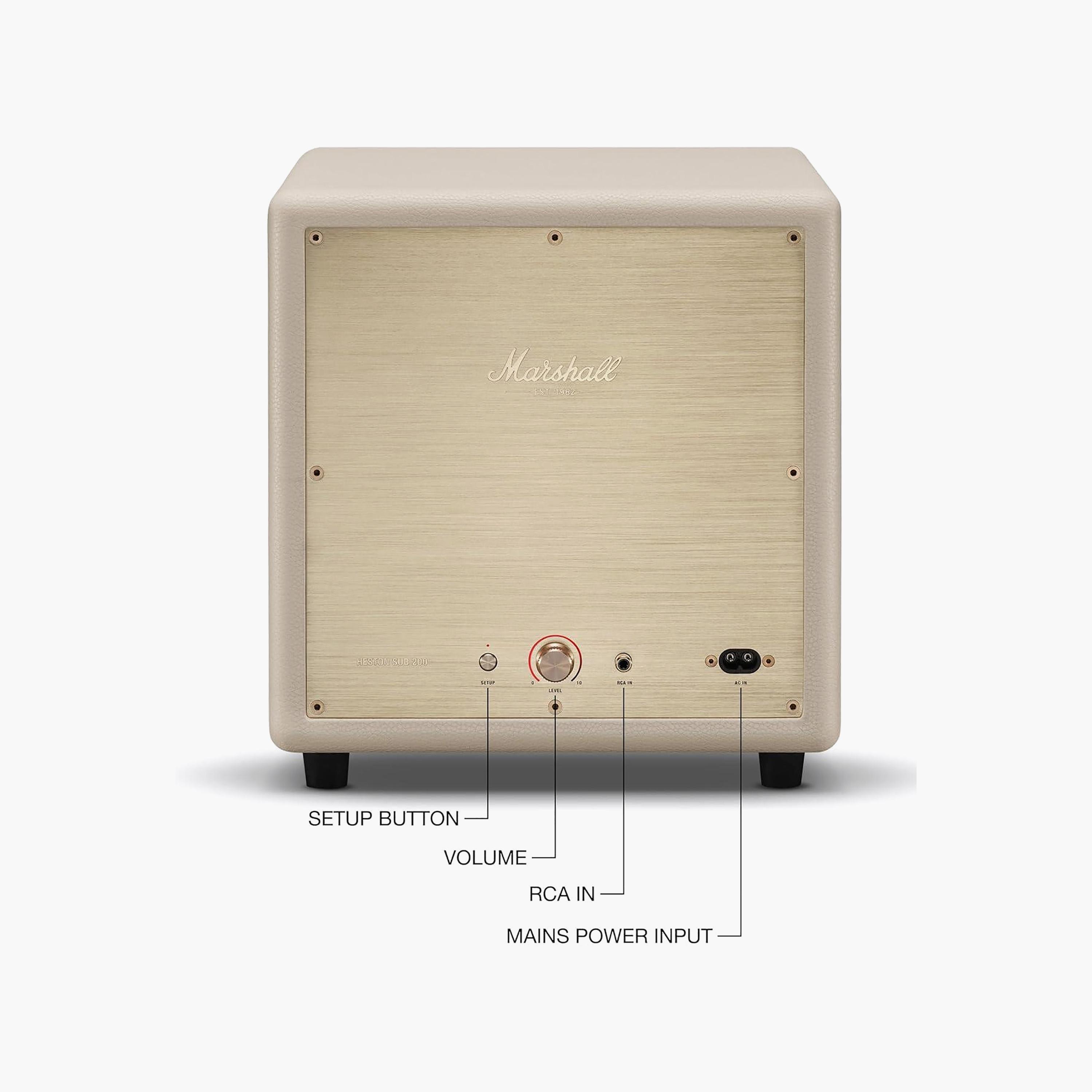Marshall Heston Sub 200 Subwoofer Cream-electronics-speakers-image-2