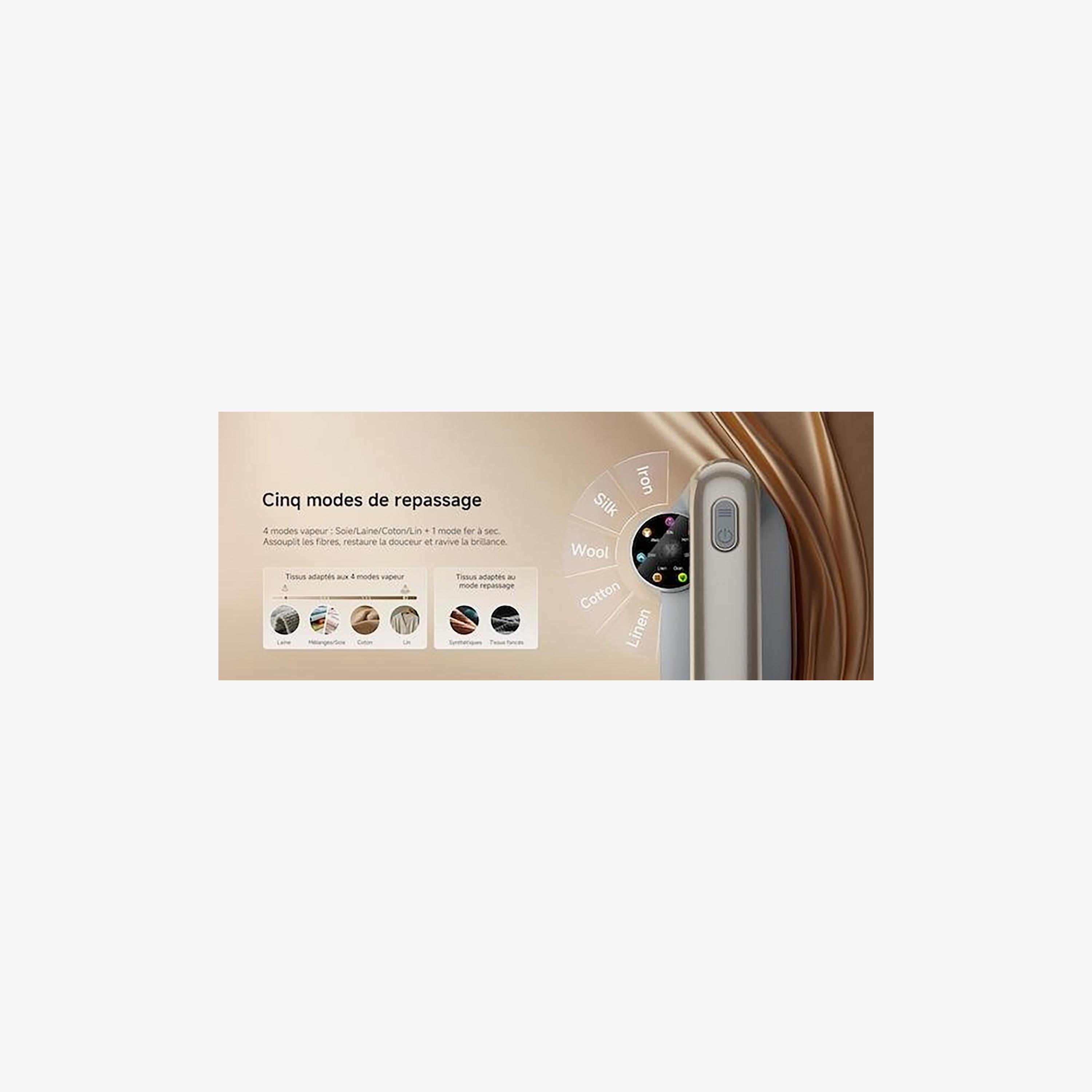 DREAME P7 Portable Travel Steam Iron Beige | DWIP7GAAE-household-appliances-homeappliances-ironandsteamers-image-7