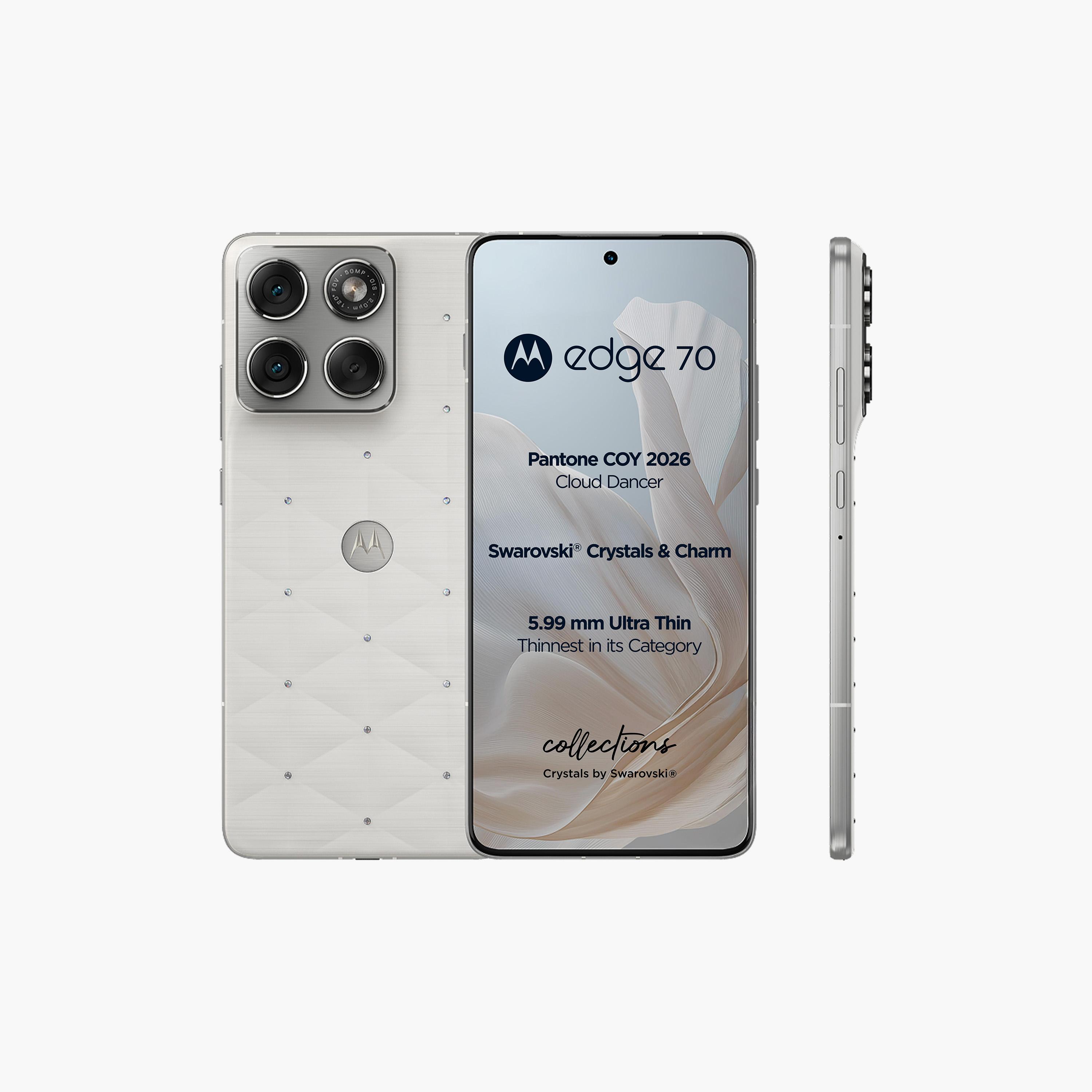 Motorola Edge 70 Cloud Dancer White 5G 12GB 512GB 6.7 Inch Snapdragon 7 Gen 4 Android Smartphone-electronics-phones-image-2