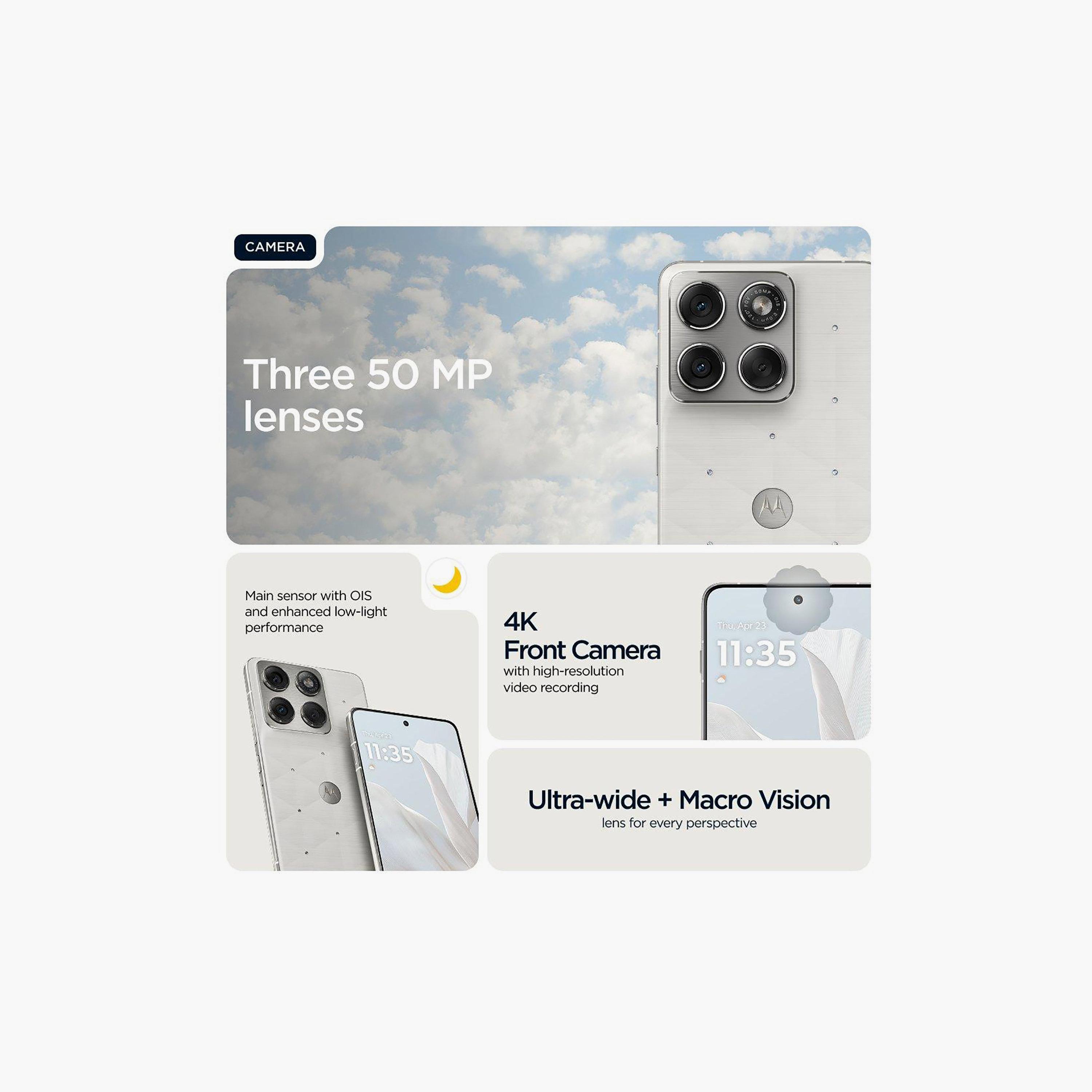 Motorola Edge 70 Cloud Dancer White 5G 12GB 512GB 6.7 Inch Snapdragon 7 Gen 4 Android Smartphone-electronics-phones-image-5