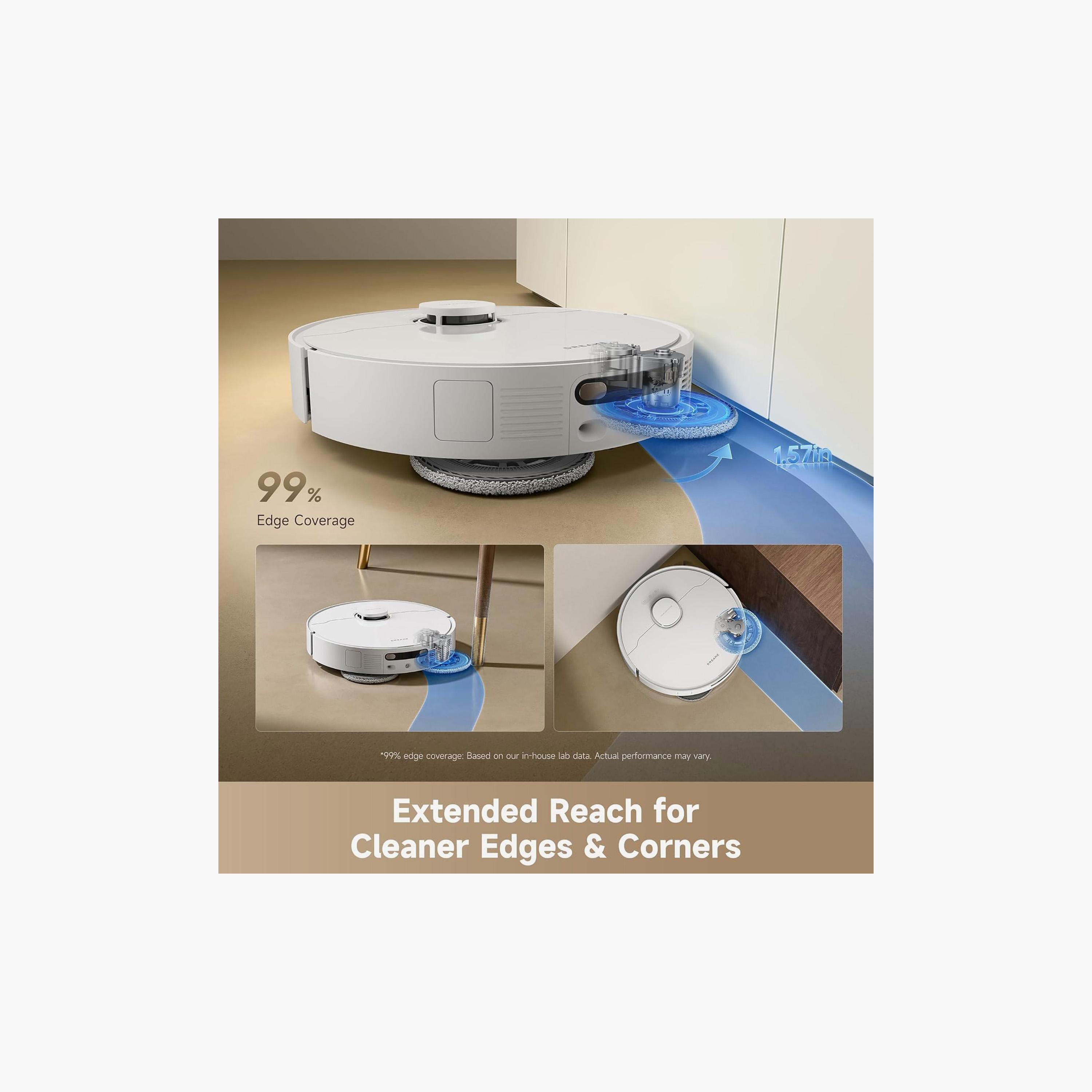 DREAME D30 Ultra Robotic Vacuum Cleaner White | RTD31TE-WHITE-household-appliances-homeappliances-vacuumcleaners-image-4