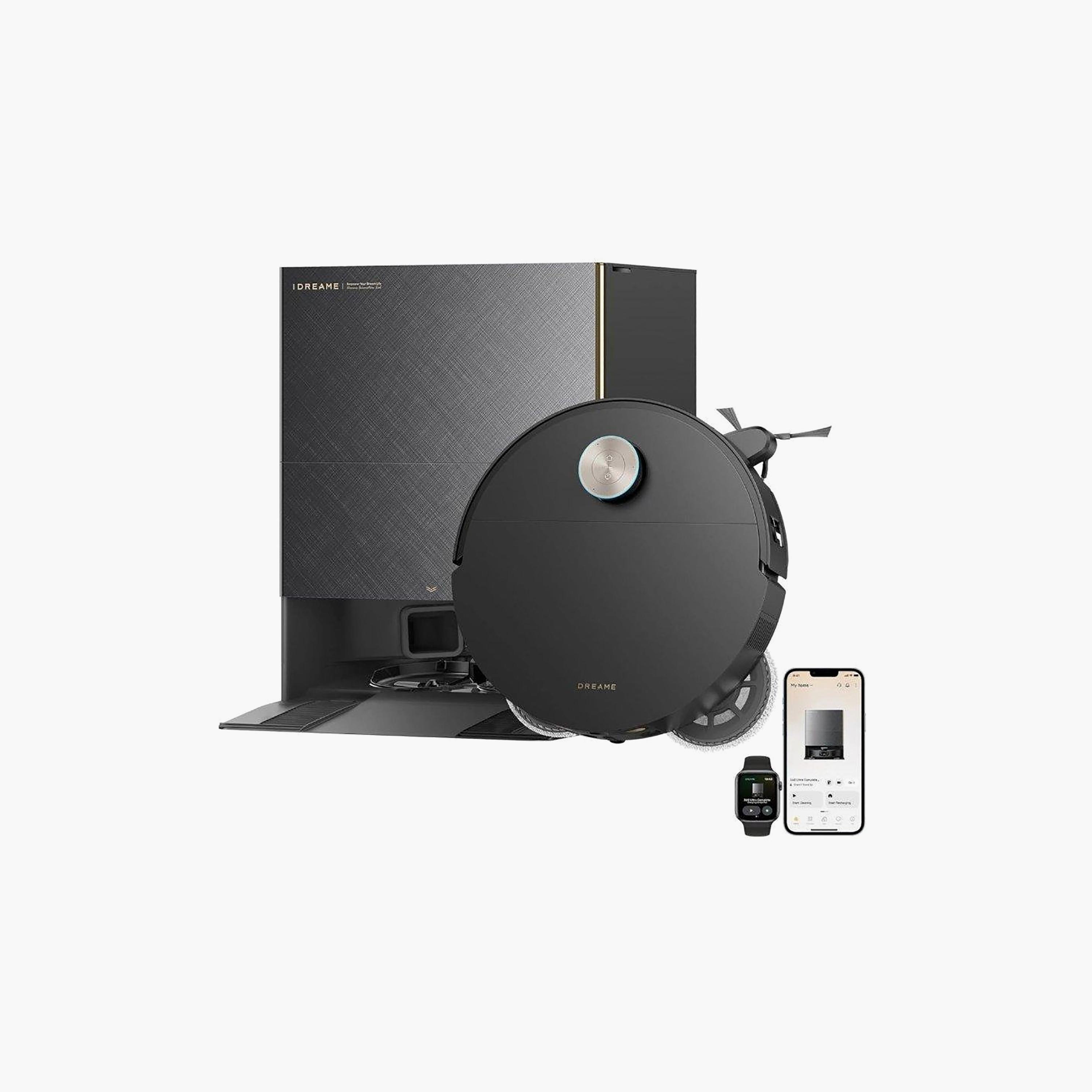 مكنسة كهربائية روبوتية كاملة من دريم إكس 60 ألترا، لون أسود | RLX87DE-BLACK-household-appliances-homeappliances-vacuumcleaners-image-1