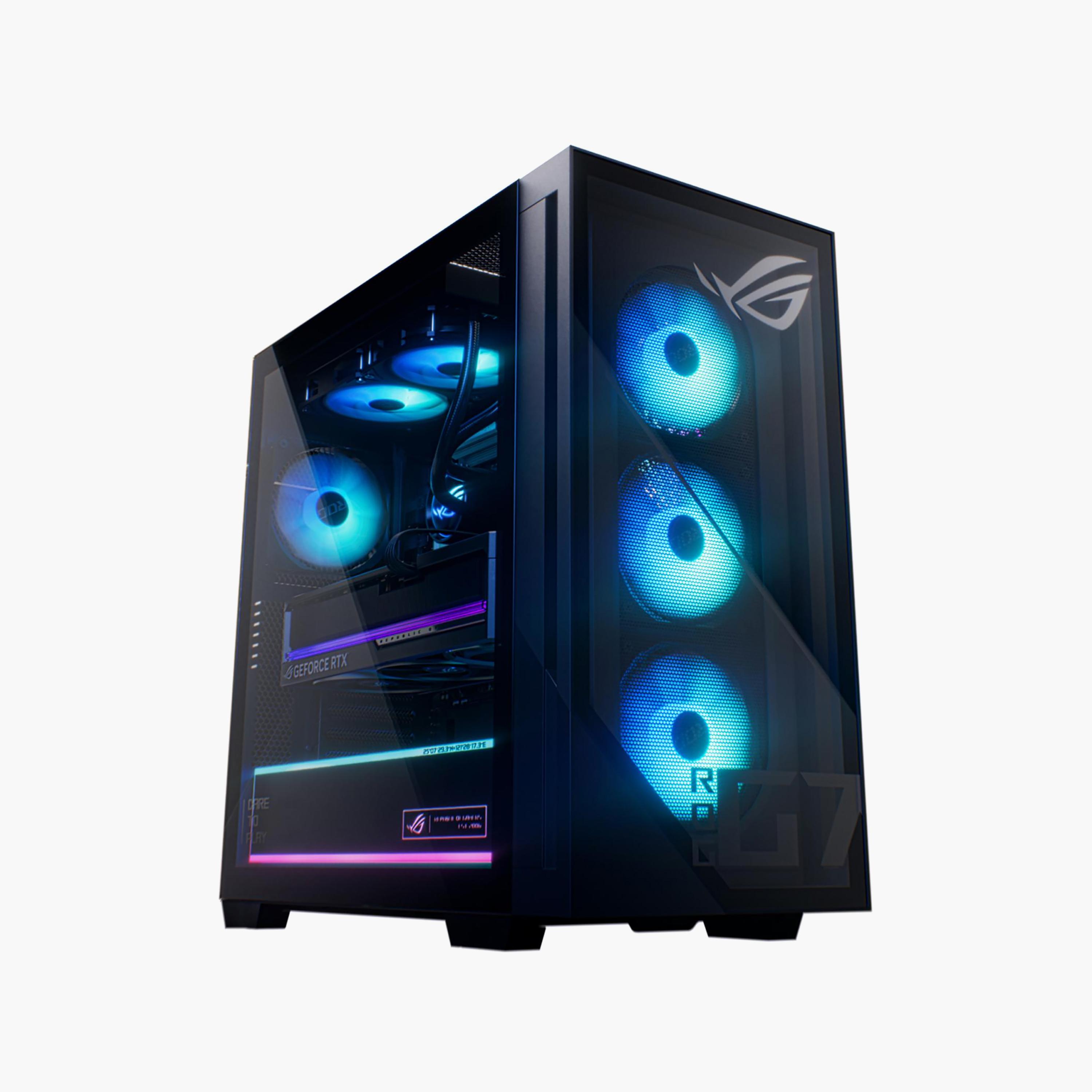 كمبيوتر مكتبي أسوس تاور بمعالج إنتل أولترا 7 265KF، رام 32 جيجابايت، 1 تيرابايت SSD، كرت شاشة RTX 5070 سعة 12 جيجابايت، ويندوز 11 هوم - أسود | G700TF-7265KF324W-electronics-accessories-computeraccesories-image-1