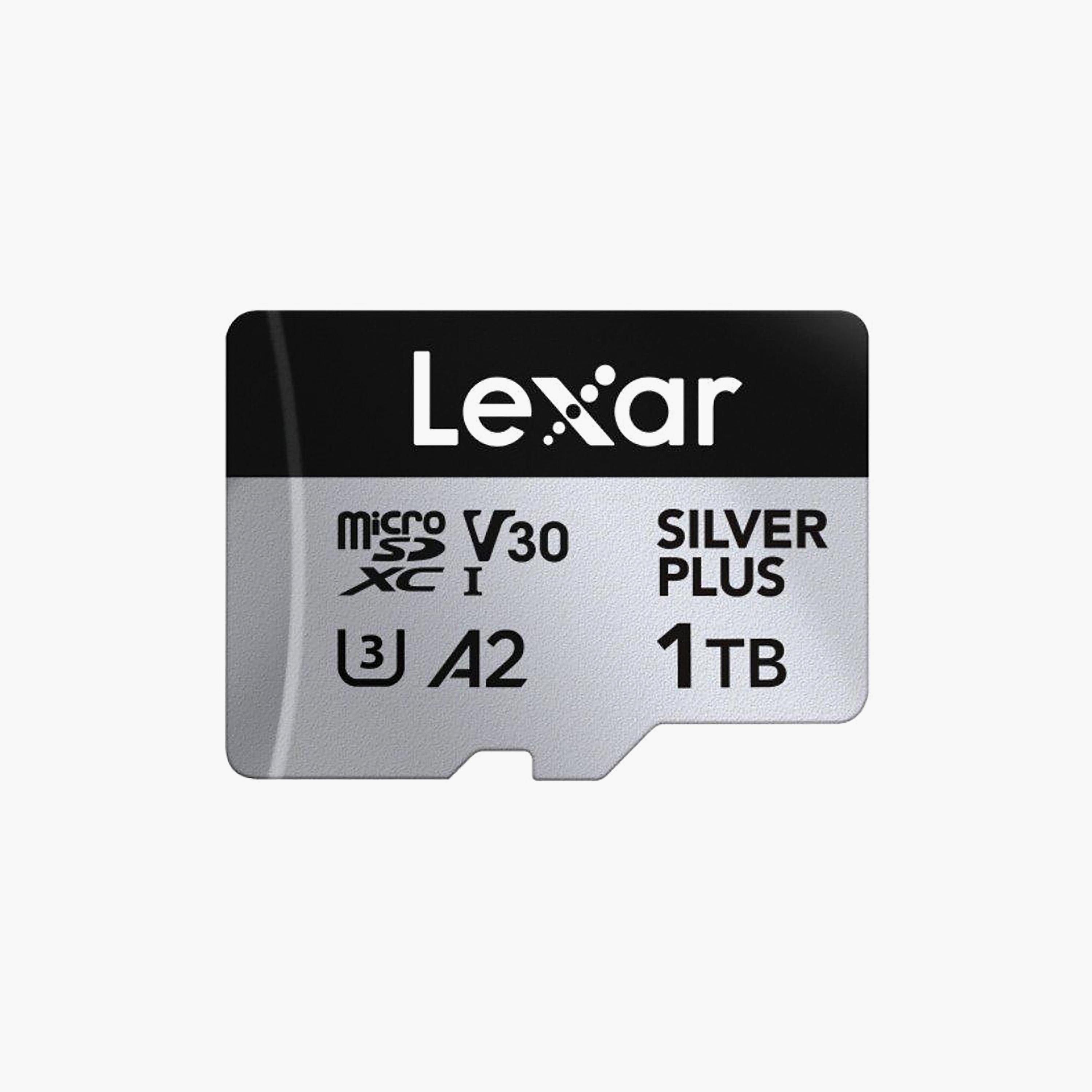 Lexar 1TB Professional SILVER PLUS microSDXC UHS-I up to 205MB/s read 150MB/s write C10 V30 U3-electronics-accessories-computeraccesories-image-1