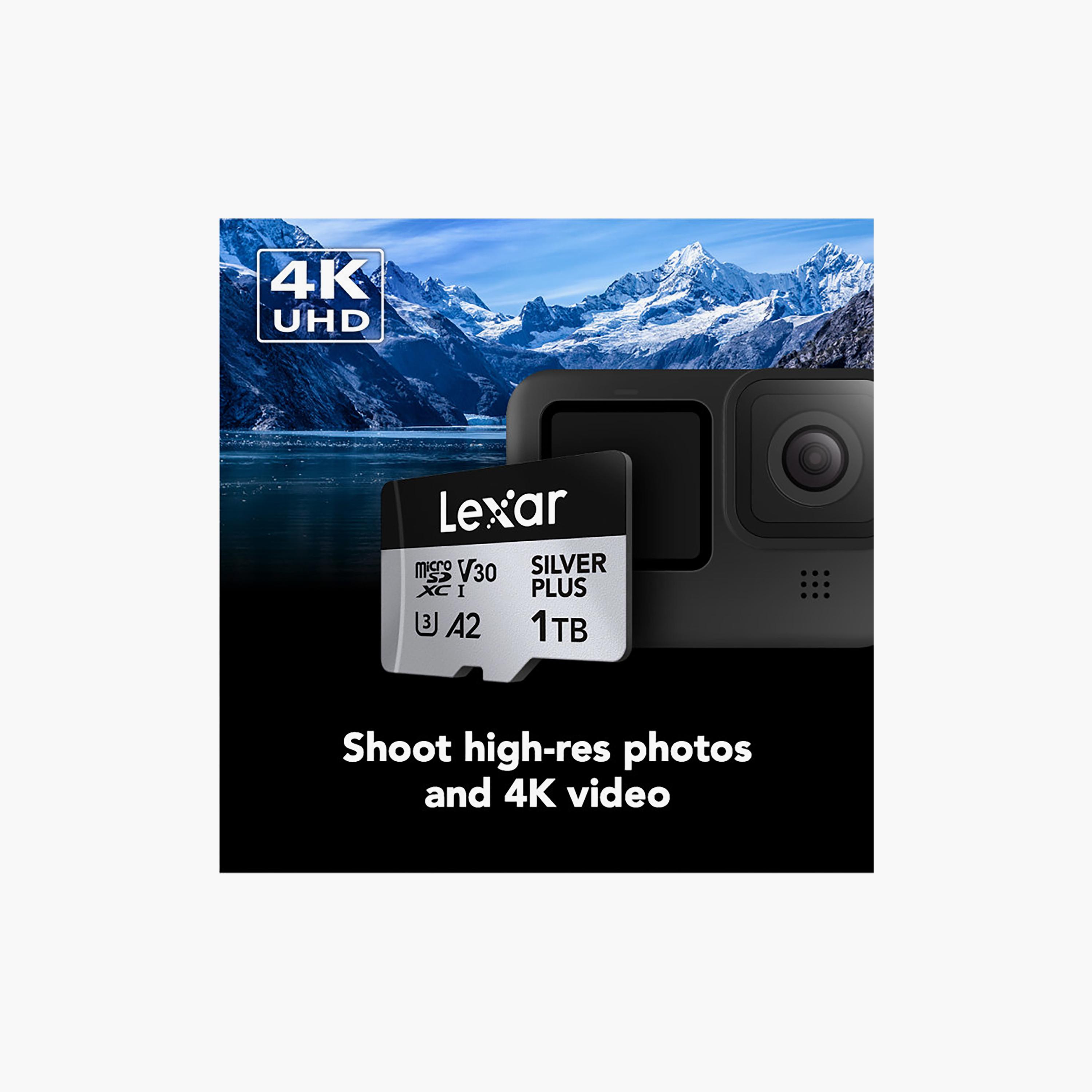 Lexar 1TB Professional SILVER PLUS microSDXC UHS-I up to 205MB/s read 150MB/s write C10 V30 U3-electronics-accessories-computeraccesories-image-3