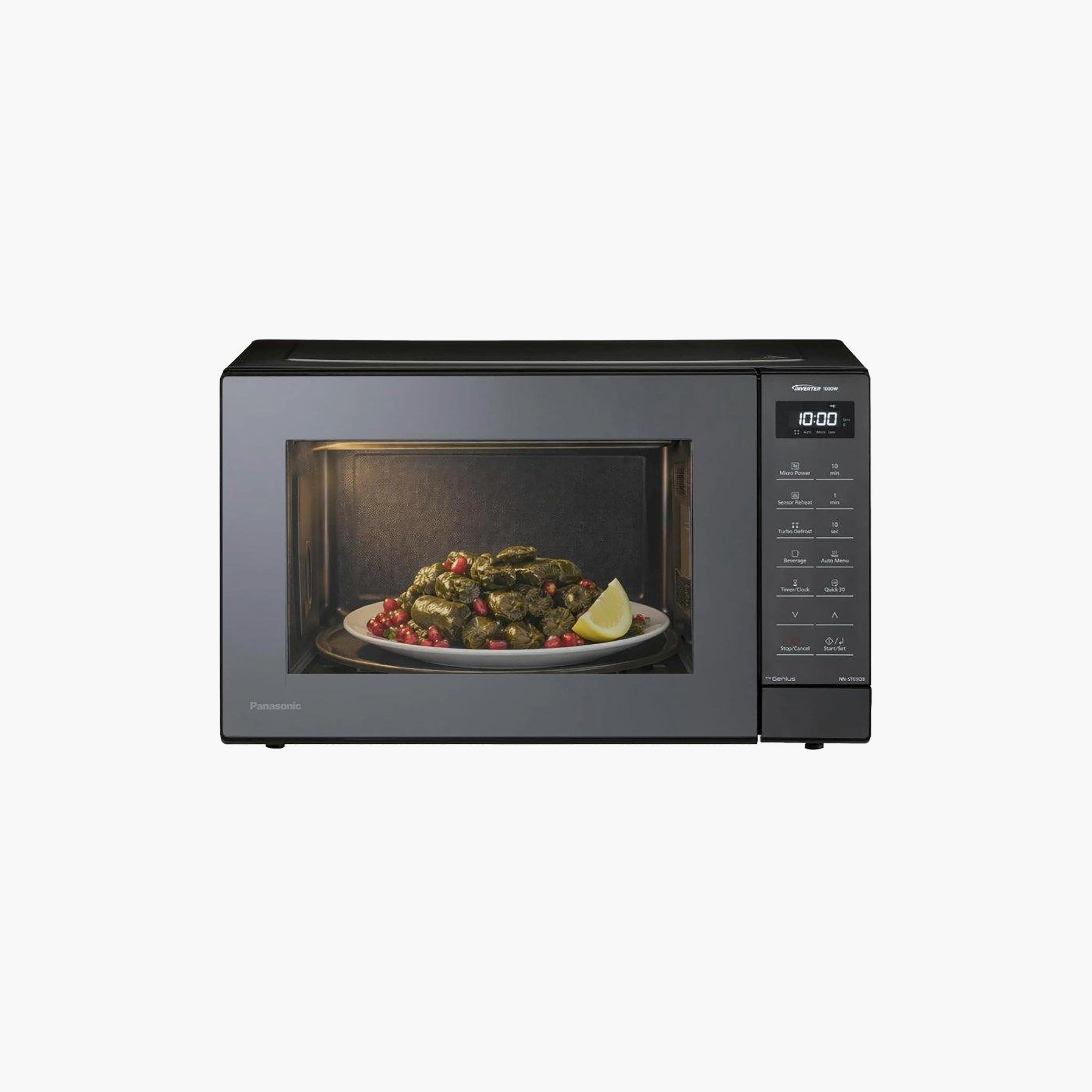 فرن ميكروويف باناسونيك سولو سعة 32 لتر بتقنية العاكس، لون أسود | NN-ST65QBKPQ-household-appliances-kitchenappliances-microwavesandovens-image-1