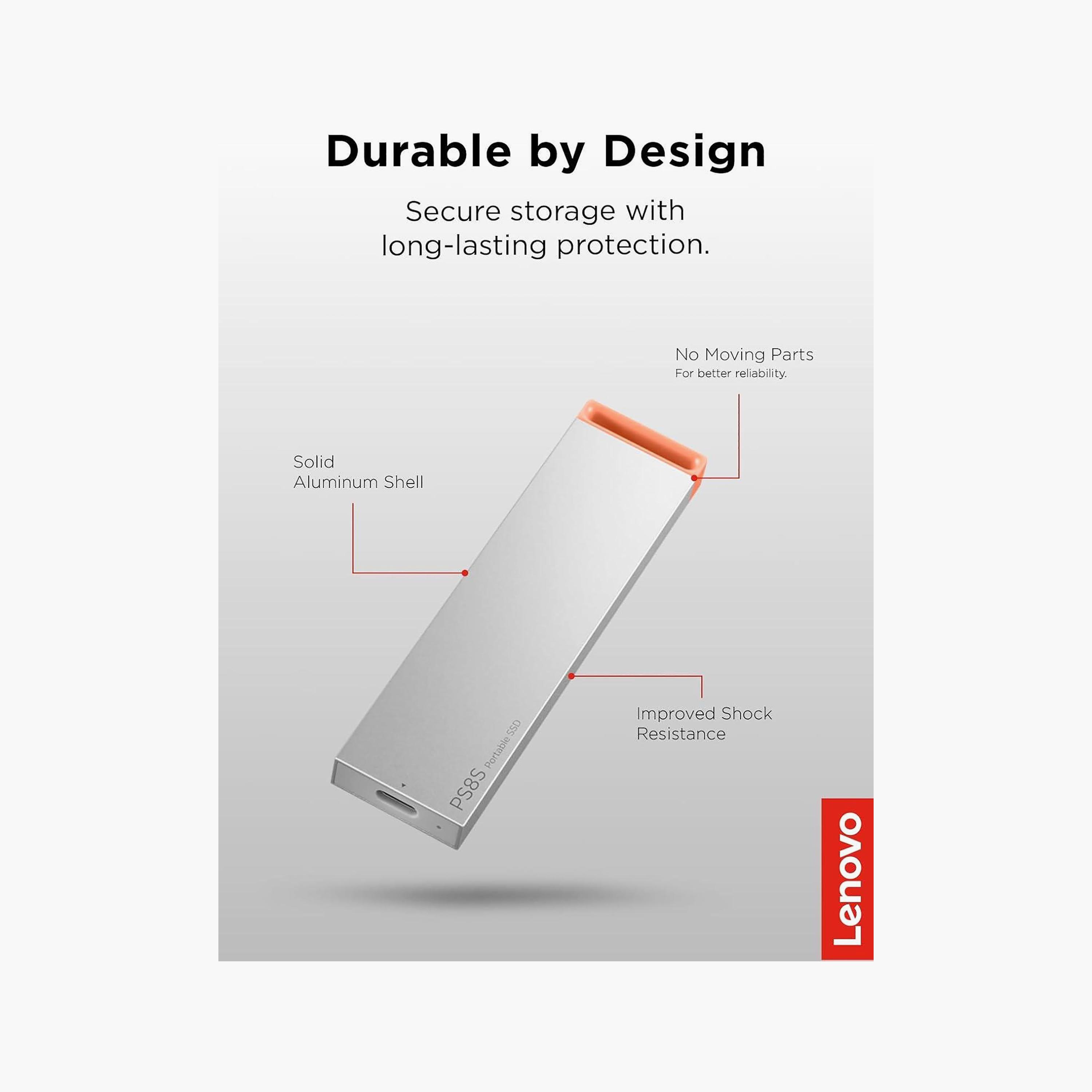 Lenovo PS8S 512GB Portable SSD USB-C Gray | GXB1T57739-electronics-accessories-computeraccesories-image-4