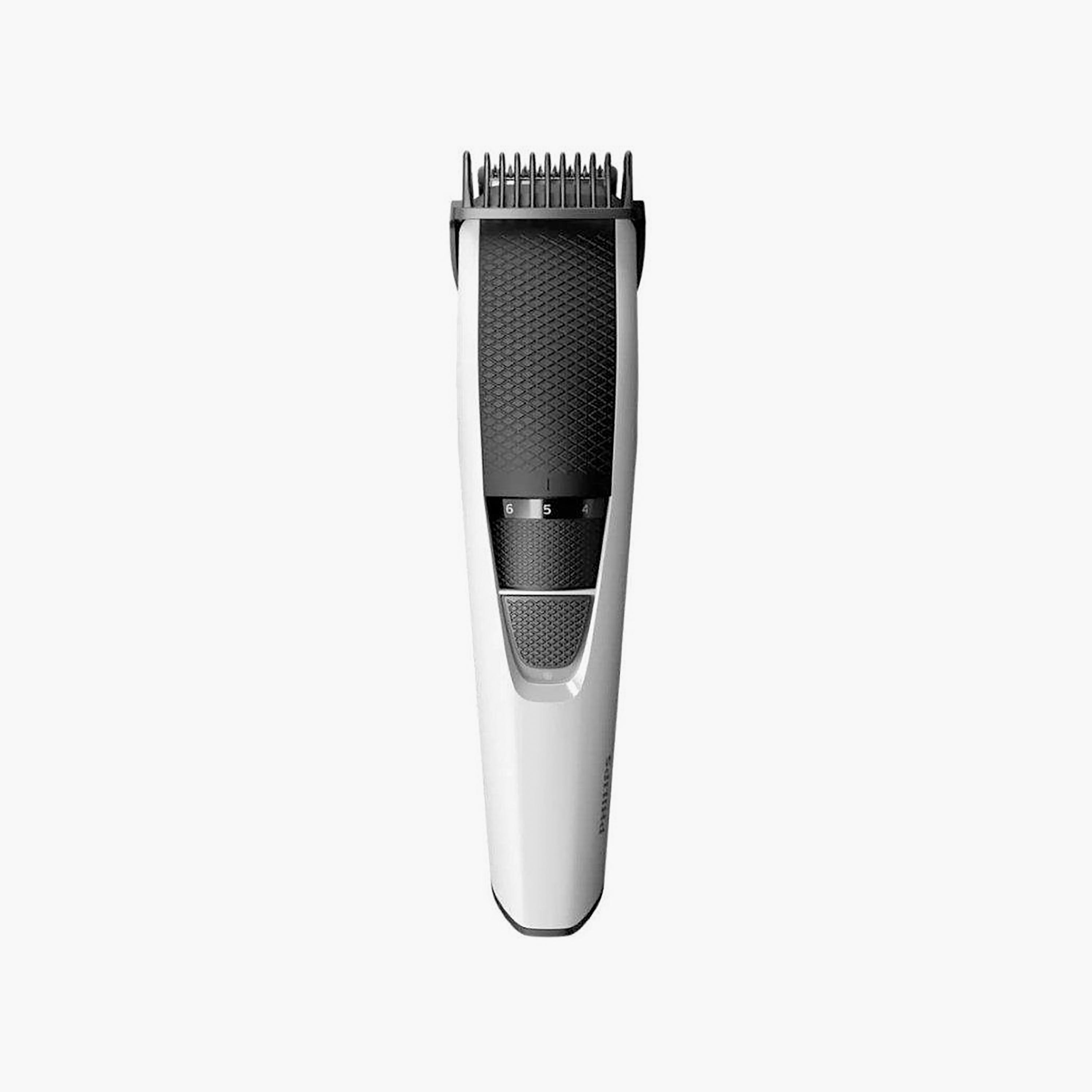 ماكينة تشذيب اللحية من سلسلة فيليبس 3000، فضي وأسود | BT3206/14-beautyandpersonalcare-appliances-hairremovaltools-trimmers-image-1
