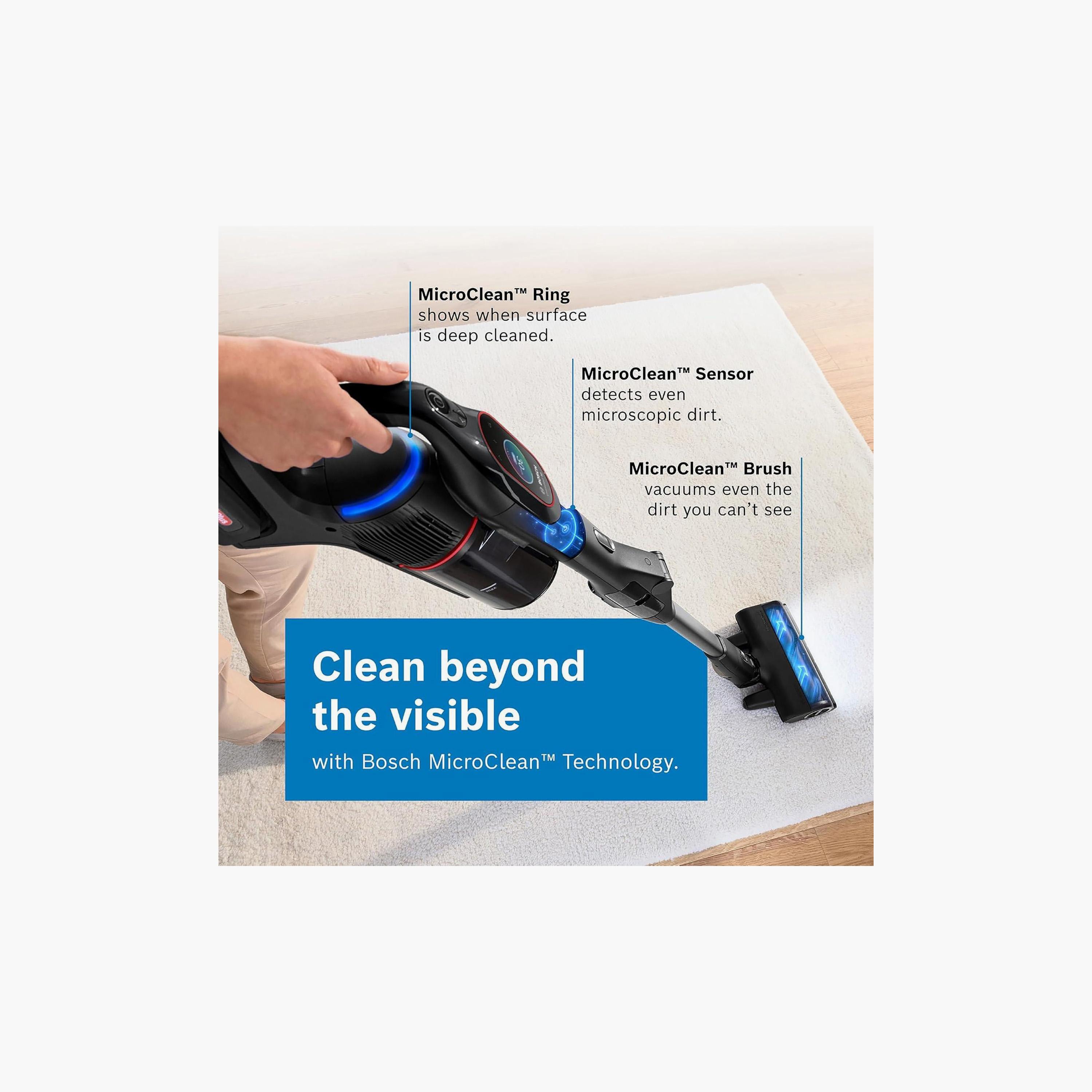 Bosch Rechargeable Unlimited 10 Pro Power Vacuum Cleaner Black | BCS1051GB-household-appliances-homeappliances-vacuumcleaners-image-2