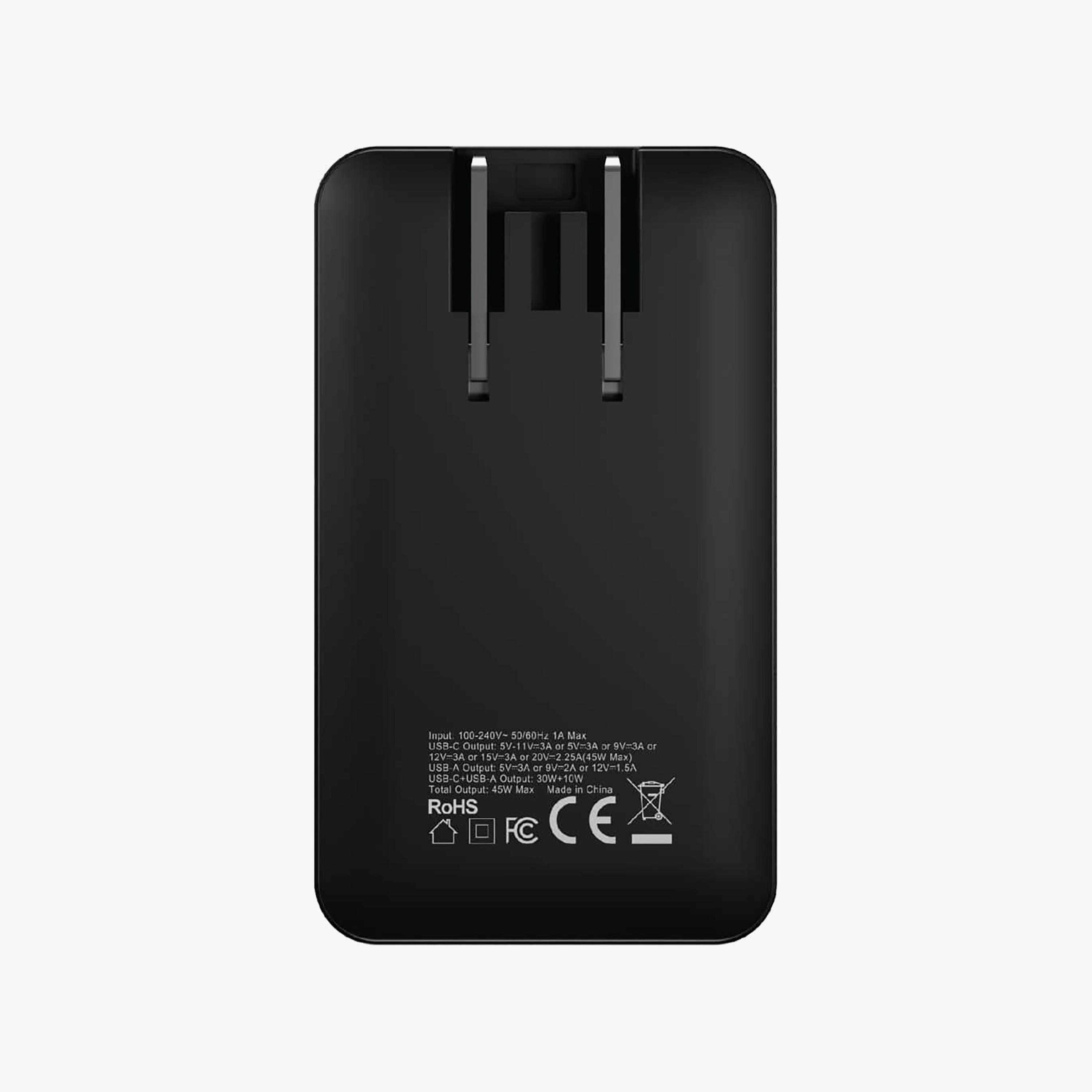 شاحن نحيف مميز سمارتكس بمنفذ USB-C وتقنية GaN وبقوة 45 واط باللون الأسود | SXWA1-electronics-accessories-mobileaccesories-image-2