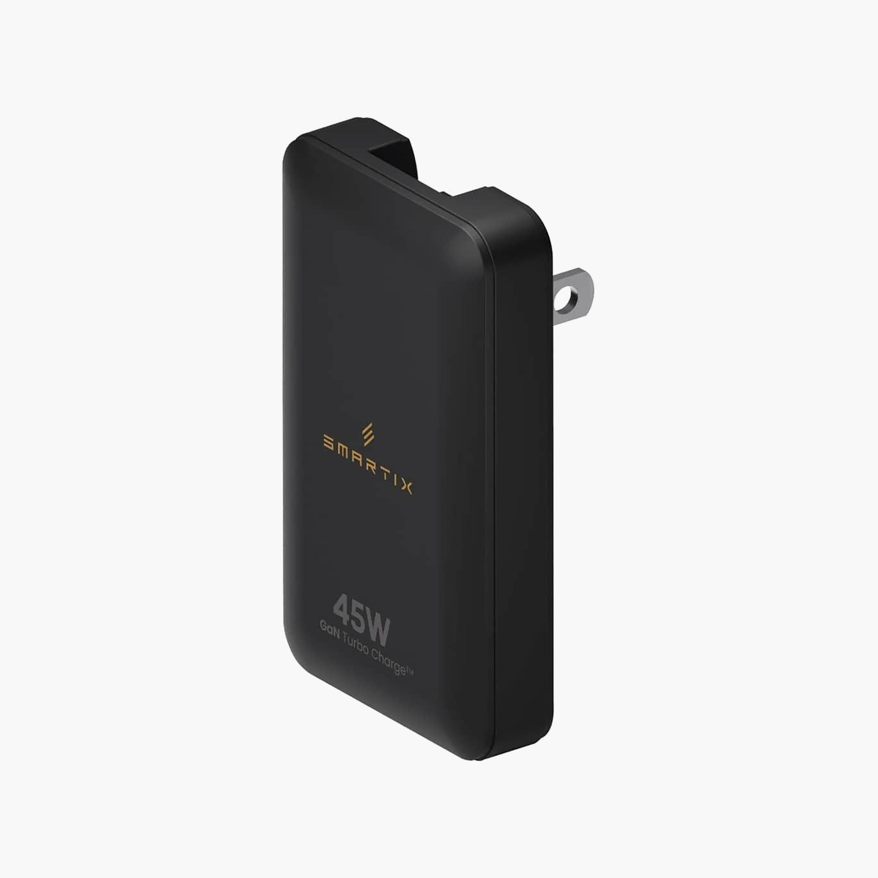 شاحن نحيف مميز سمارتكس بمنفذ USB-C وتقنية GaN وبقوة 45 واط باللون الأسود | SXWA1-electronics-accessories-mobileaccesories-image-3