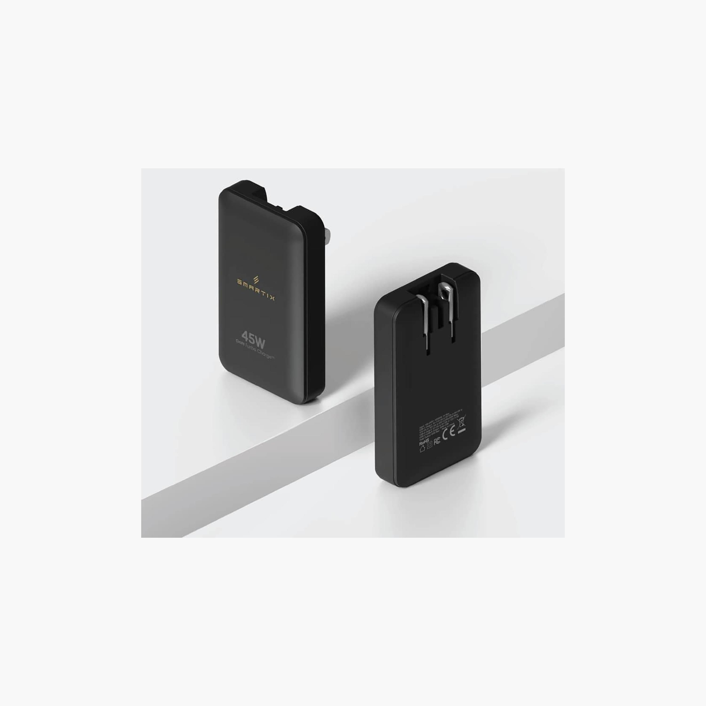 شاحن نحيف مميز سمارتكس بمنفذ USB-C وتقنية GaN وبقوة 45 واط باللون الأسود | SXWA1-electronics-accessories-mobileaccesories-image-8