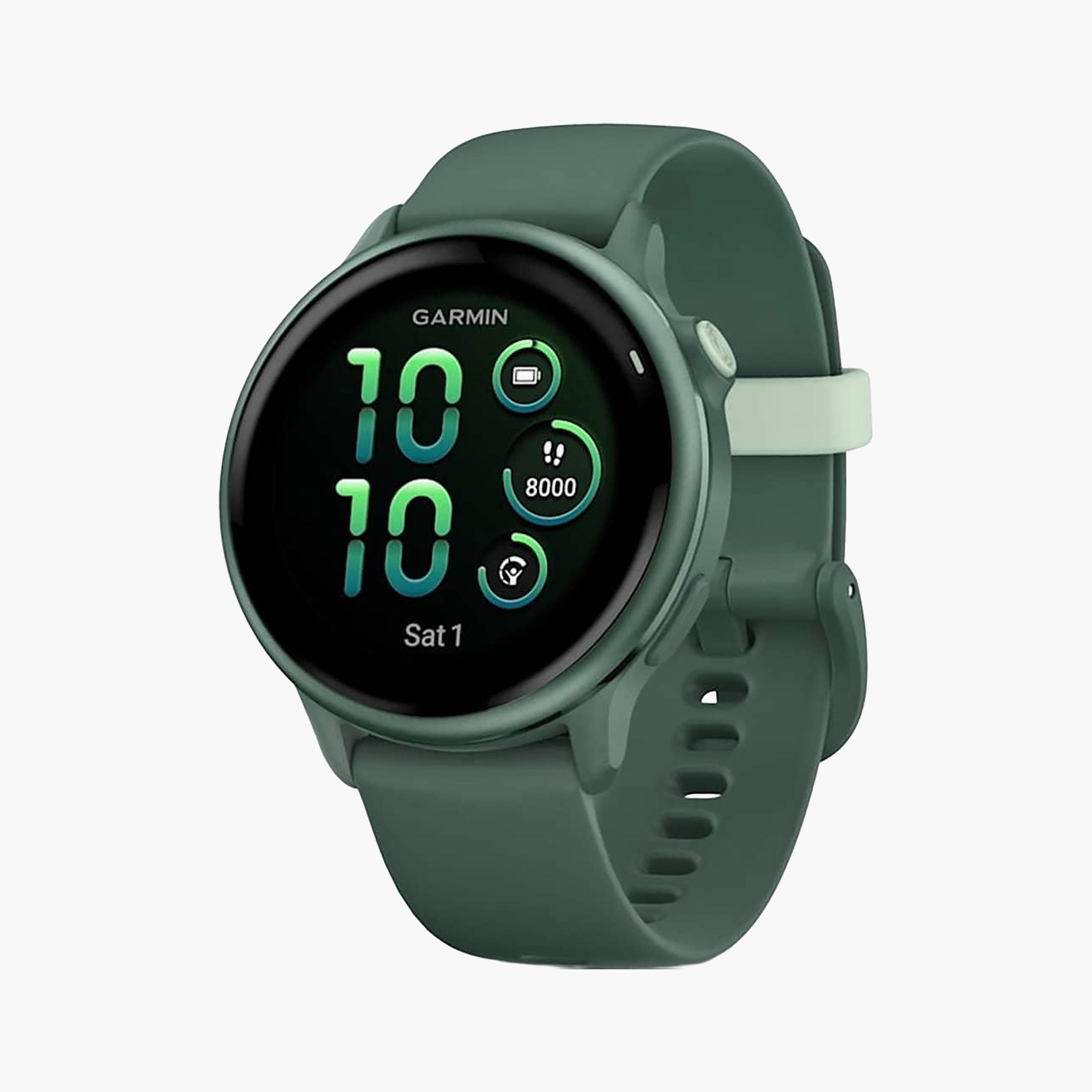 Garmin Vivoactive 6 Smartwatch Metallic Jasper Green with Band | 010-02985-02-men-watchesandjewellery-watches-image-1