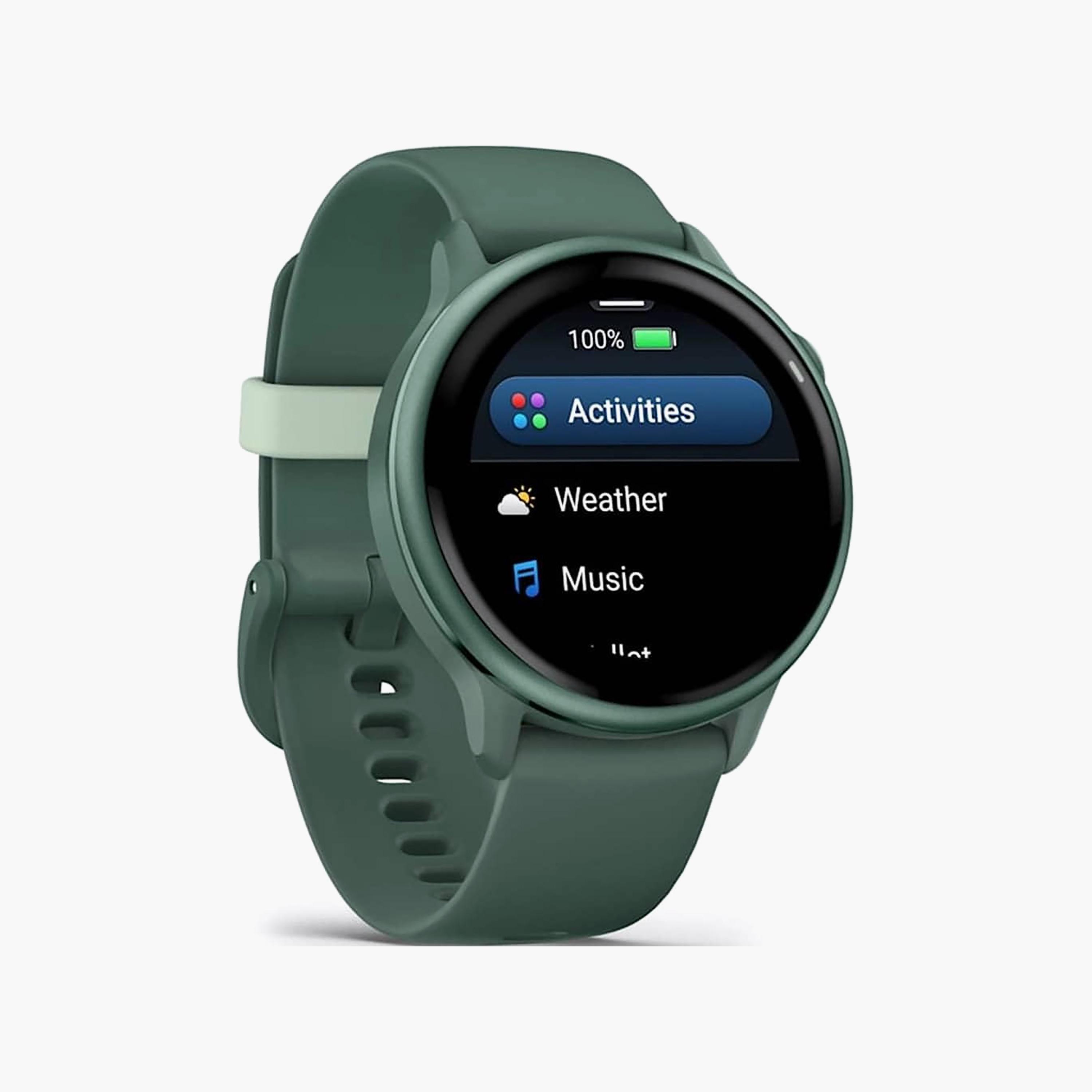 Garmin Vivoactive 6 Smartwatch Metallic Jasper Green with Band | 010-02985-02-men-watchesandjewellery-watches-image-5