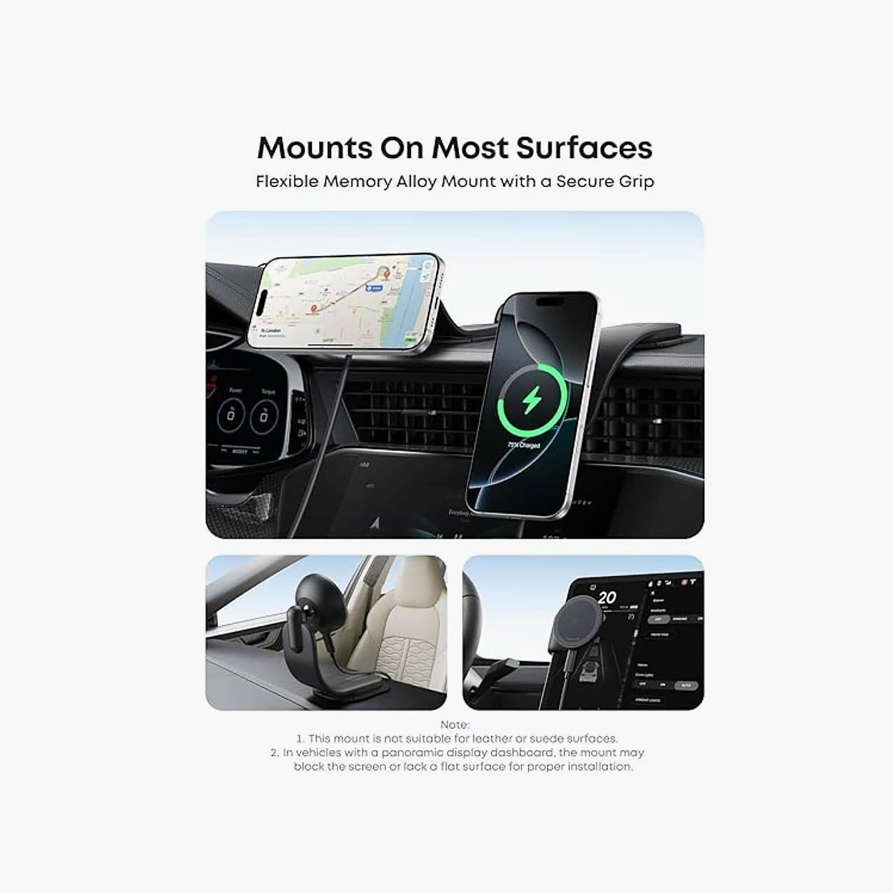 شاحن سيارة لاسلكي مغناطيسي أنكر يدعم تقنية Qi2 باللون الأسود | B2216H11-electronics-accessories-mobileaccesories-image-3