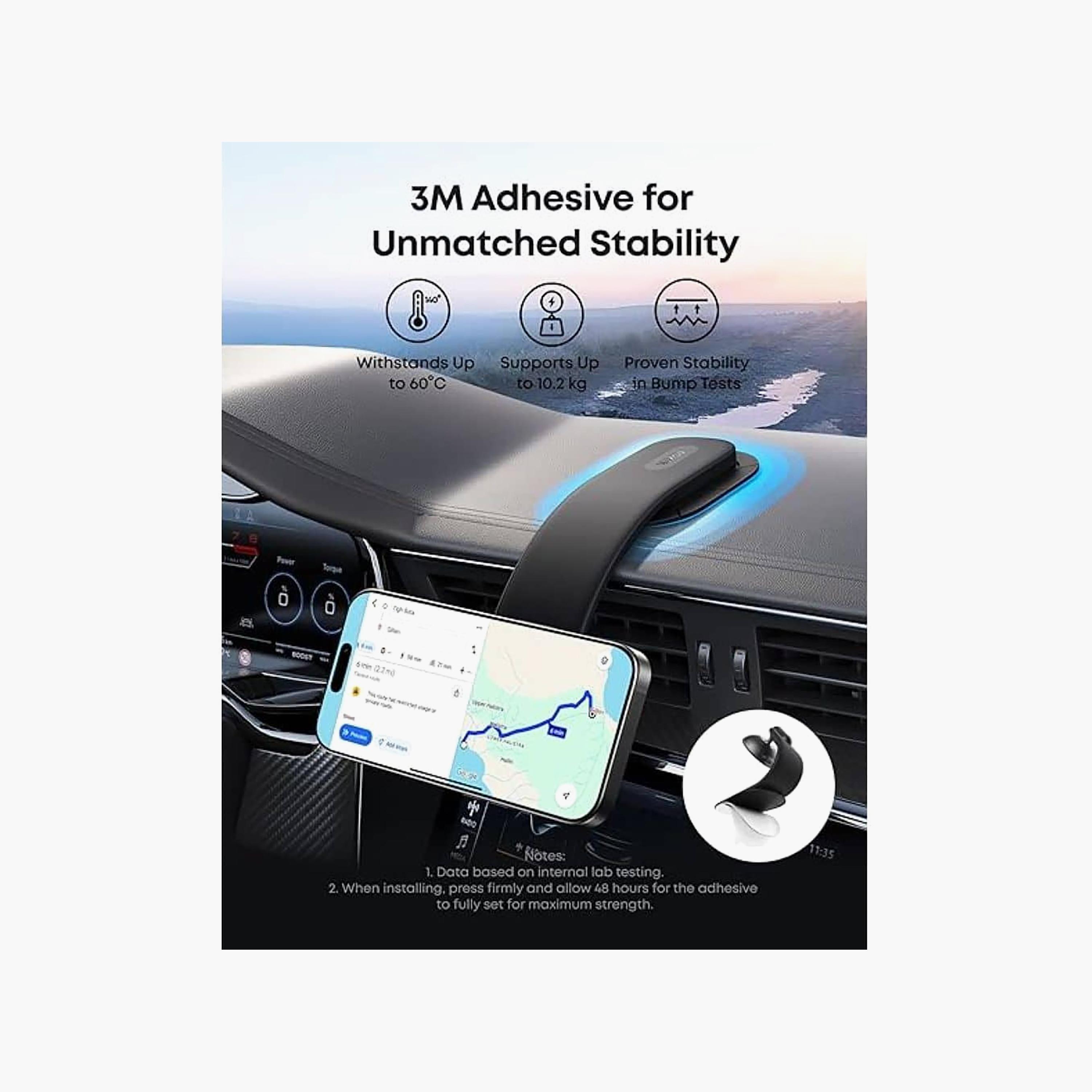 شاحن سيارة لاسلكي مغناطيسي أنكر يدعم تقنية Qi2 باللون الأسود | B2216H11-electronics-accessories-mobileaccesories-image-6