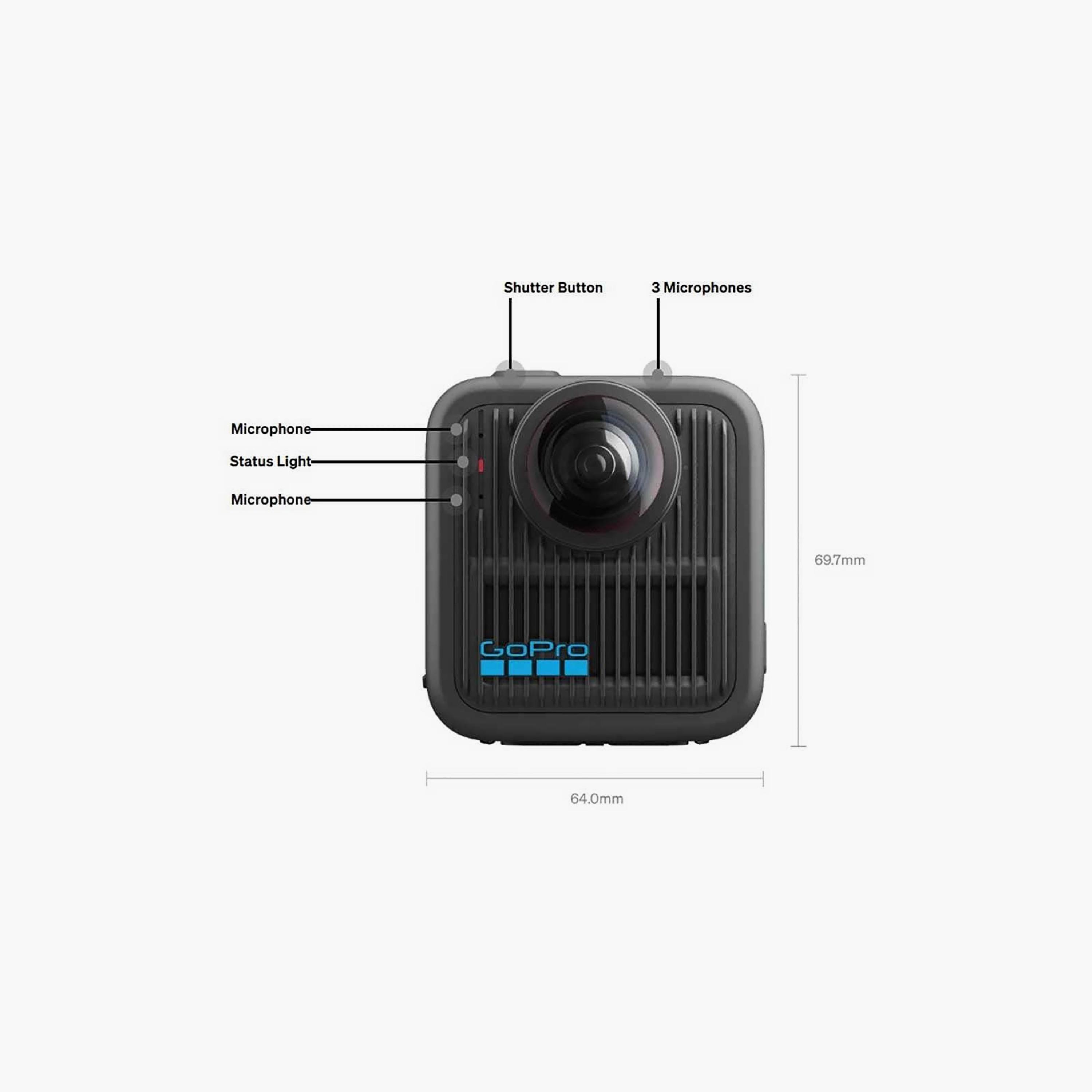 Go Pro Max 2 Black Action Camera | CHDHZ-311-RW-electronics-camera-image-4