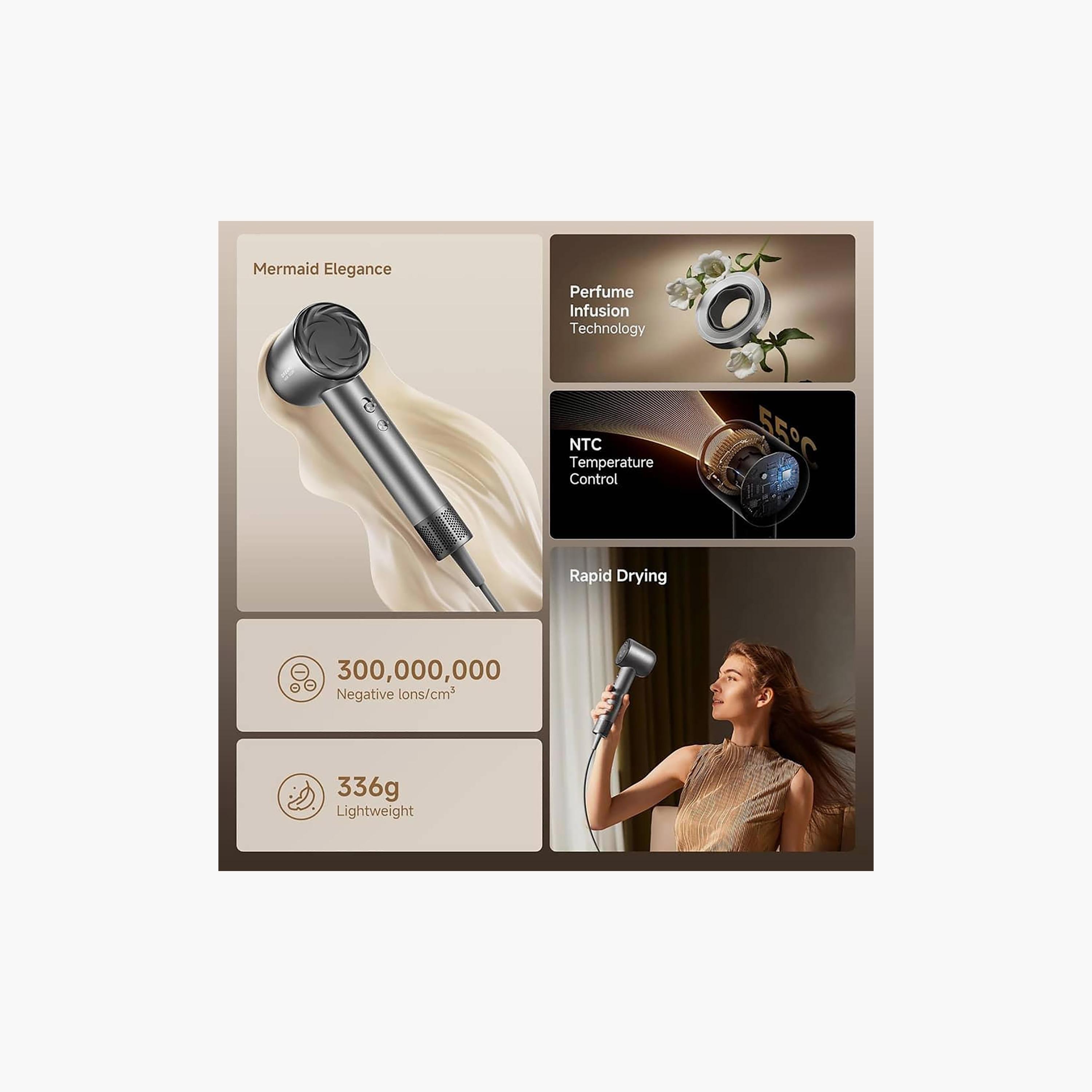 DREAME Glory Mix Hair Dryer 30W Silver | AHD18-beautyandpersonalcare-appliances-hairstylingtools-hairdryers-image-3