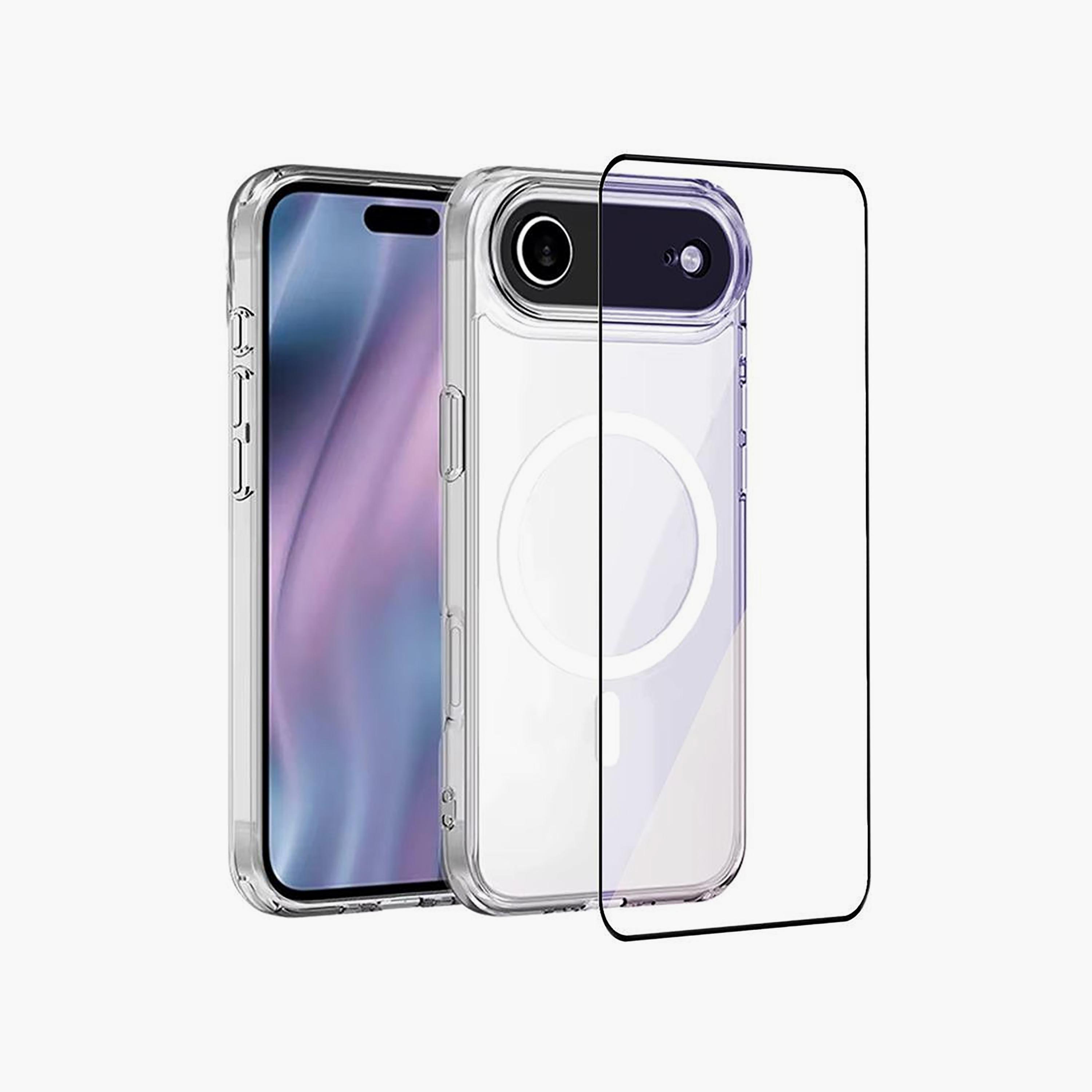 Max & Max iPhone 17 Air Clear Case with MagSafe and Tempered Glass | MXIP17AMCB-electronics-accessories-mobileaccesories-image-1