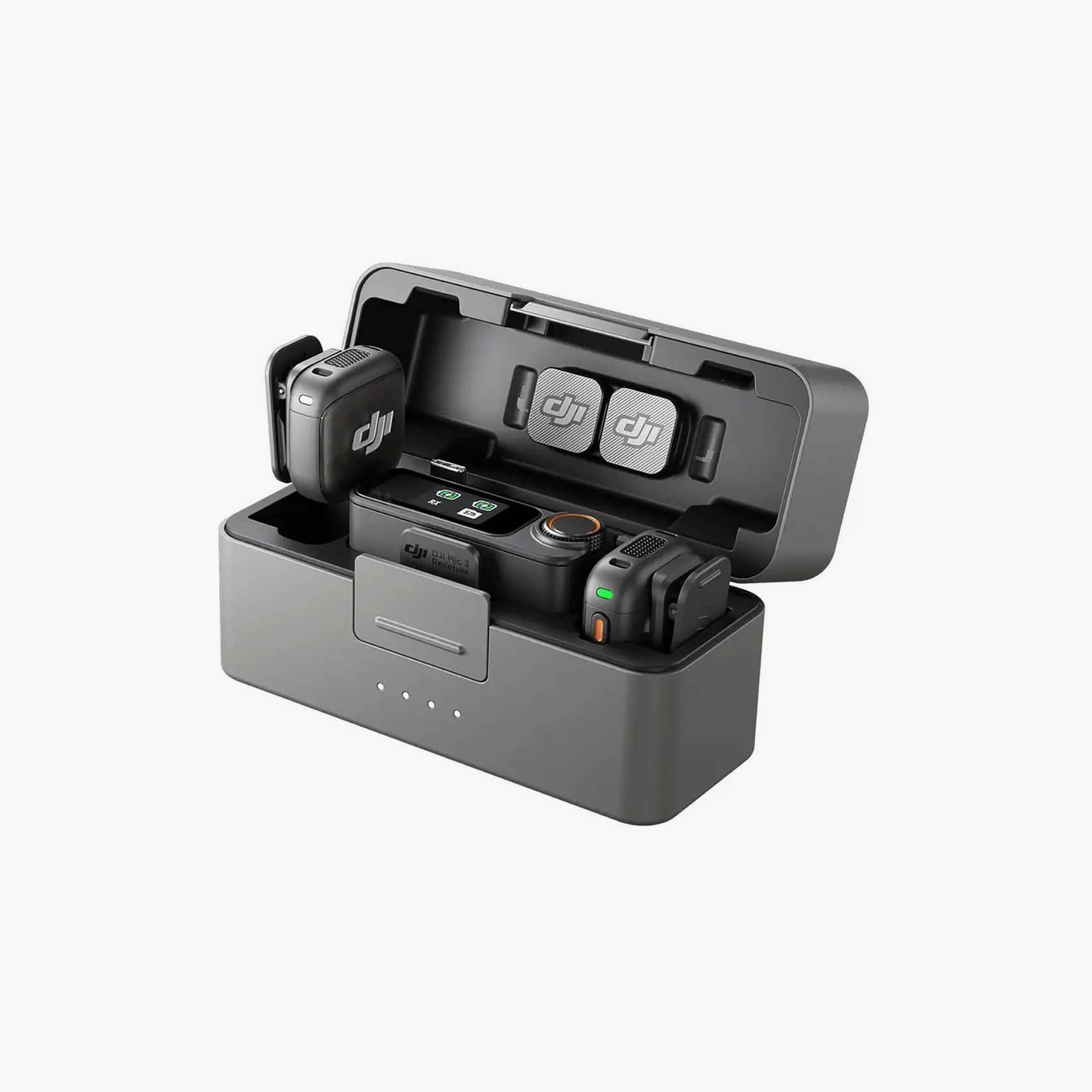 DJI Mic 3 2 Transmitter TX 1 Receiver RX Charging Case Black | DJI-MIC300-electronics-accessories-computeraccesories-image-2