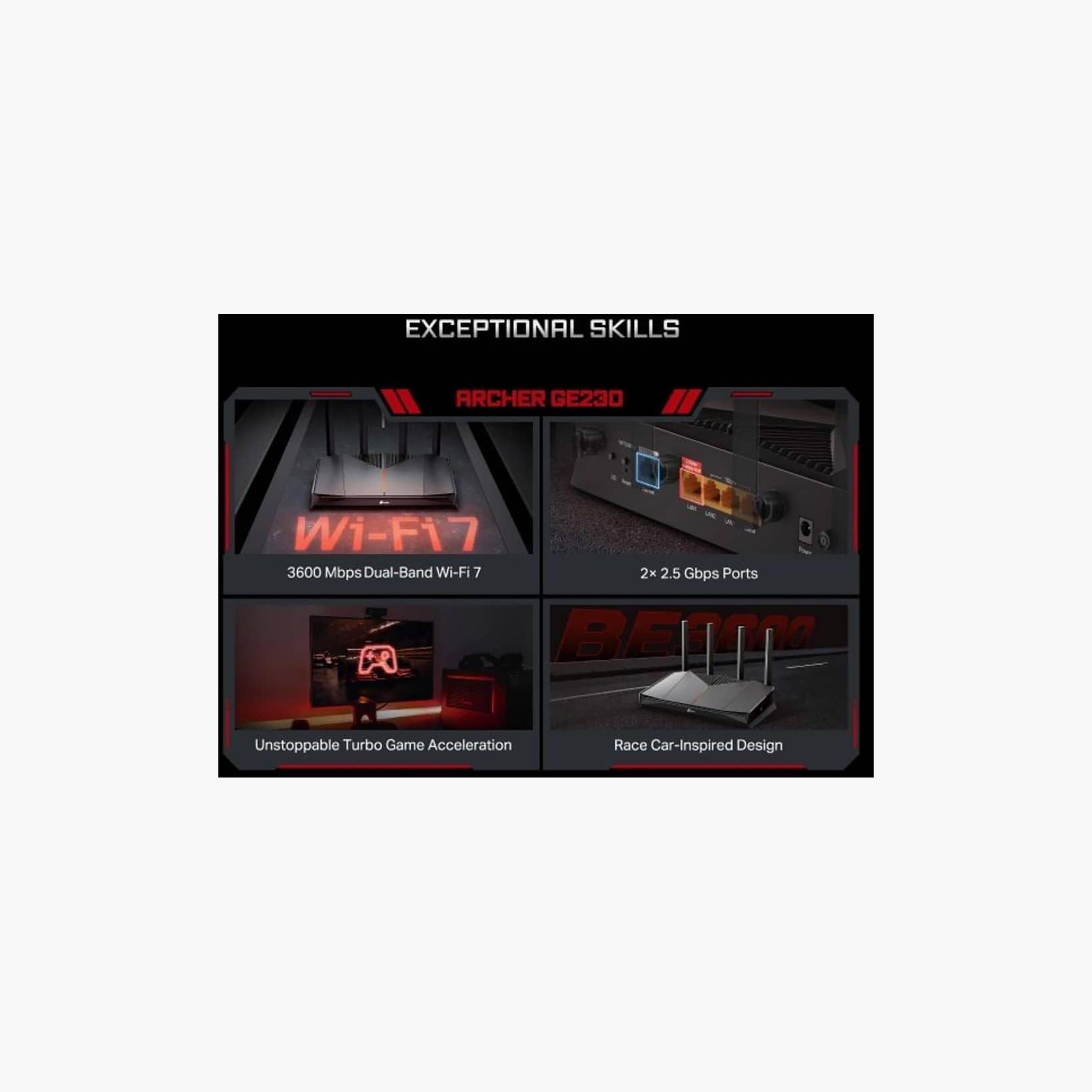 TP Link BE3600 Dual Band WiFi 7 Gaming Router Black | ARCHER GE230-electronics-accessories-computeraccesories-image-4