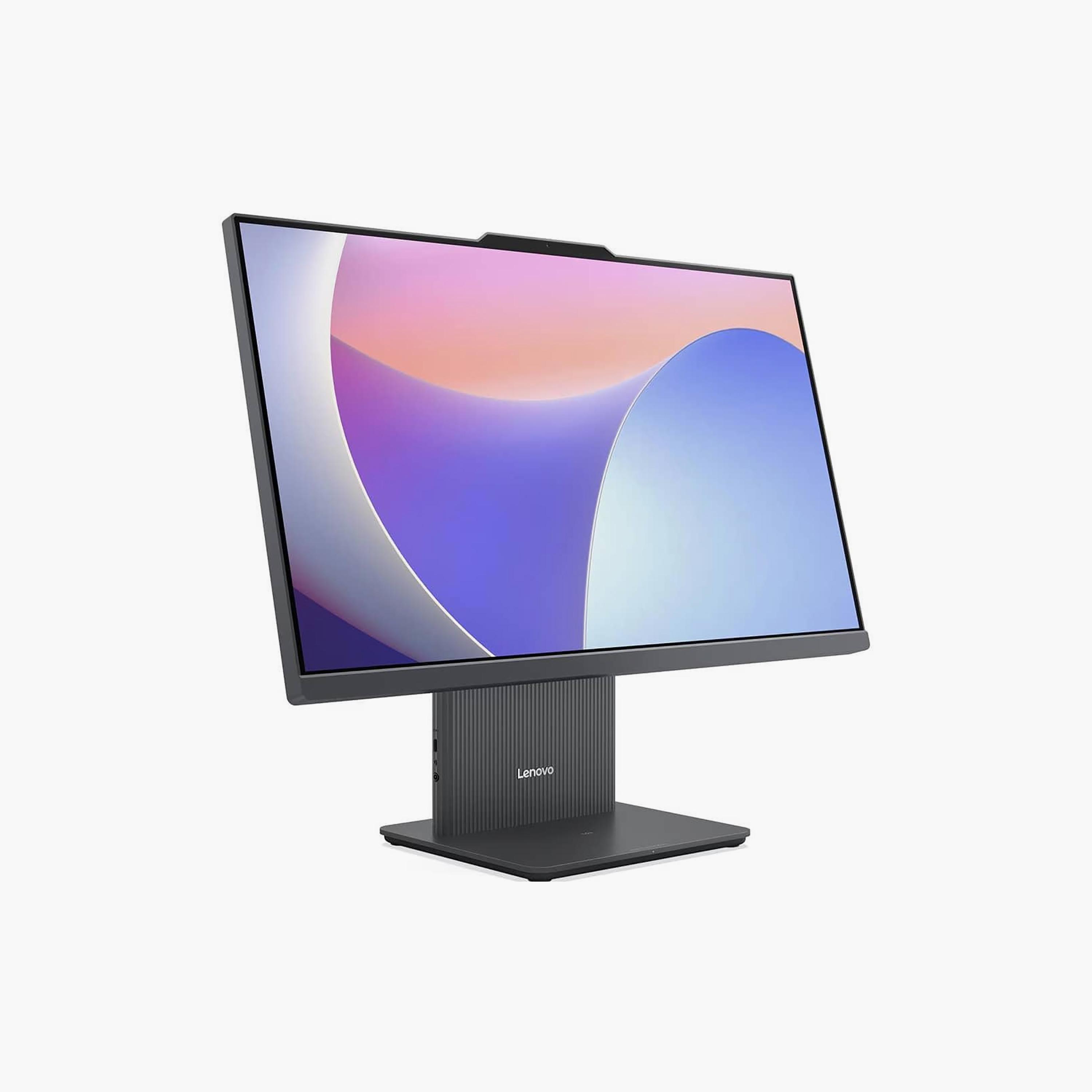 كمبيوتر مكتبي شامل (AIO) لينوفو أيديا سنتر بمعالج كور i7 وذاكرة 16 جيجابايت رام وسعة 512 جيجابايت SSD DDR5 وشاشة 23.8 بوصة HD IPS وكرت شاشة إنتل UHD | F0HN0083AX-electronics-laptops-image-2