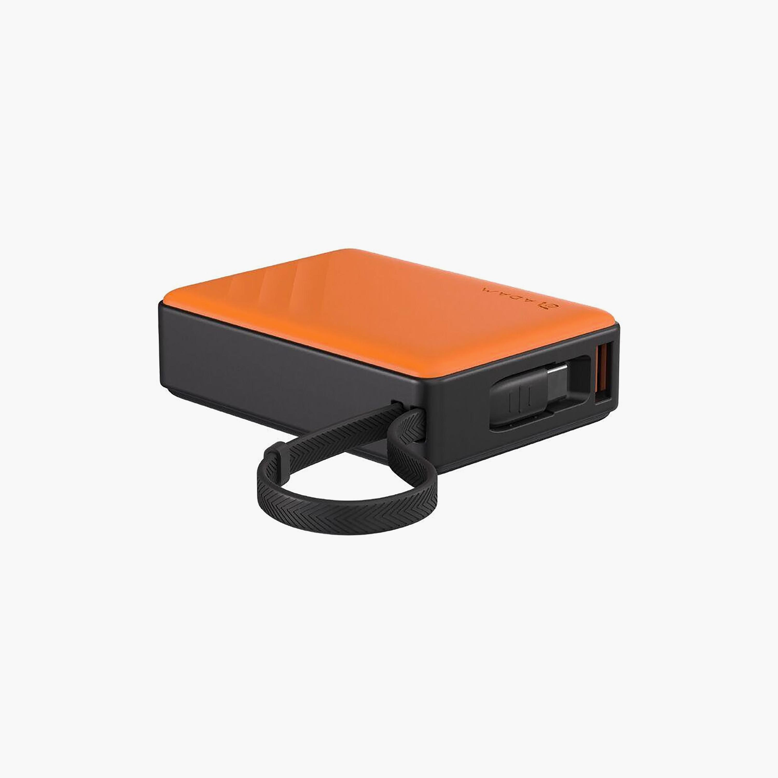Adam Elements GRAVITY 30W Fast Charging 10000mAh Power Bank Built-In Cable Orange | APBADGV30WOR-electronics-accessories-mobileaccesories-image-2