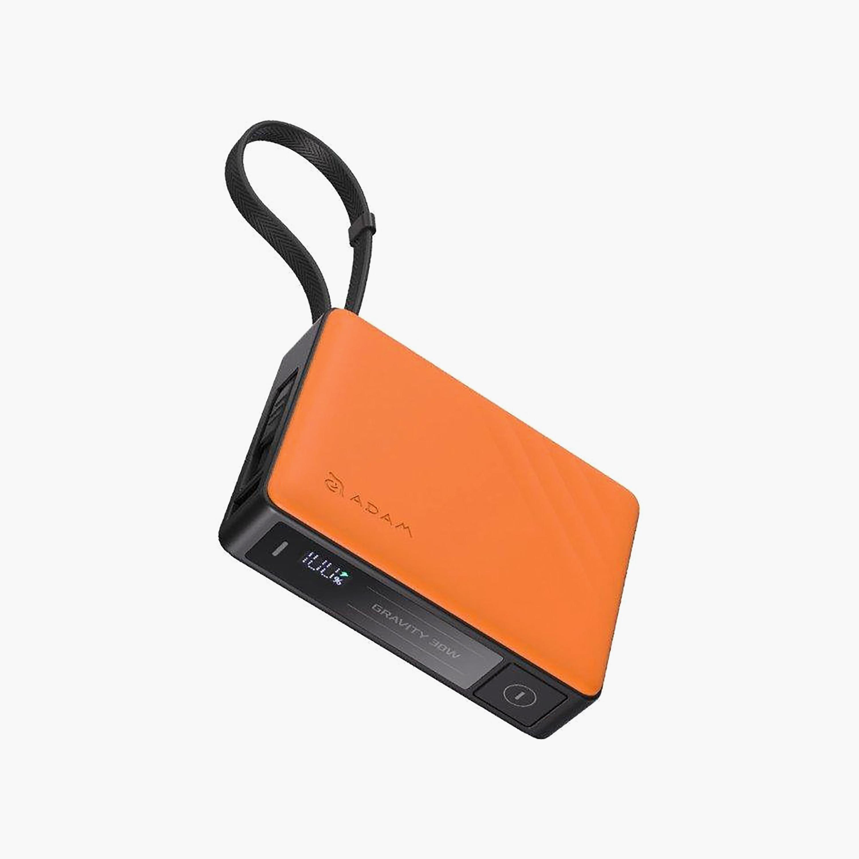Adam Elements GRAVITY 30W Fast Charging 10000mAh Power Bank Built-In Cable Orange | APBADGV30WOR-electronics-accessories-mobileaccesories-image-4