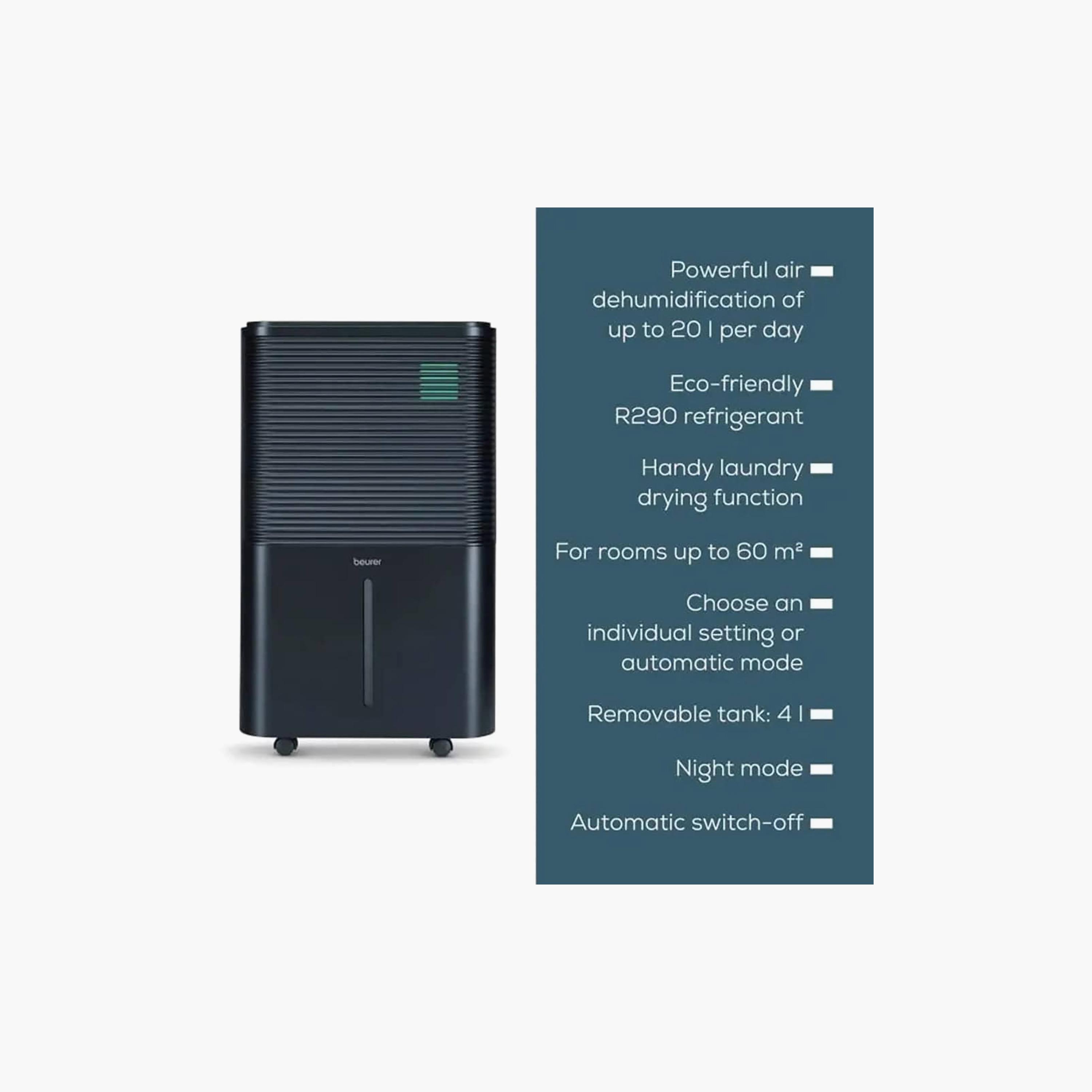 Beurer Air Dehumidifier Black | LE250-household-appliances-homeappliances-humidifiers-image-6