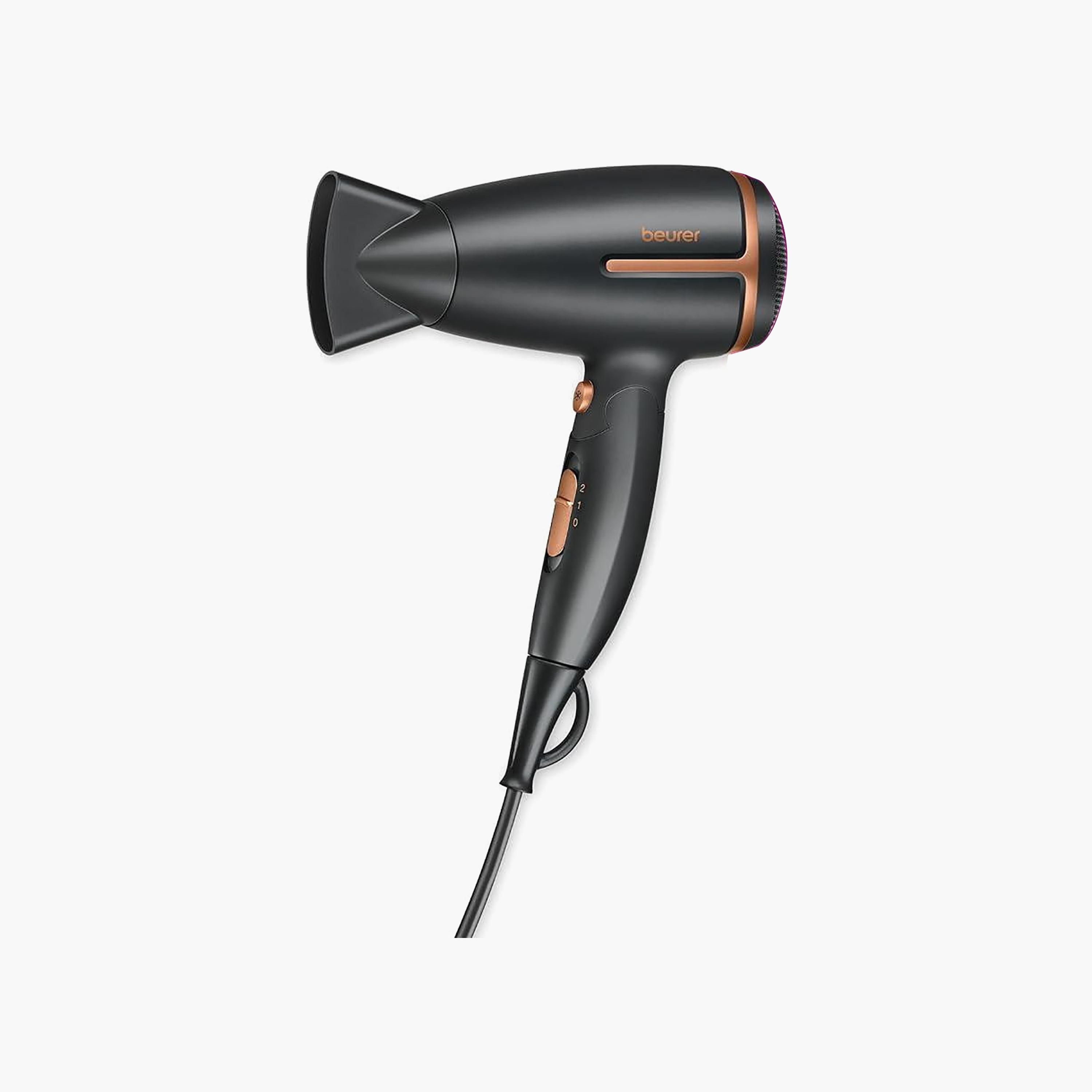 Beurer Compact Travel Hair Dryer Limited Edition Black | H C 25-beautyandpersonalcare-appliances-hairstylingtools-hairdryers-image-1