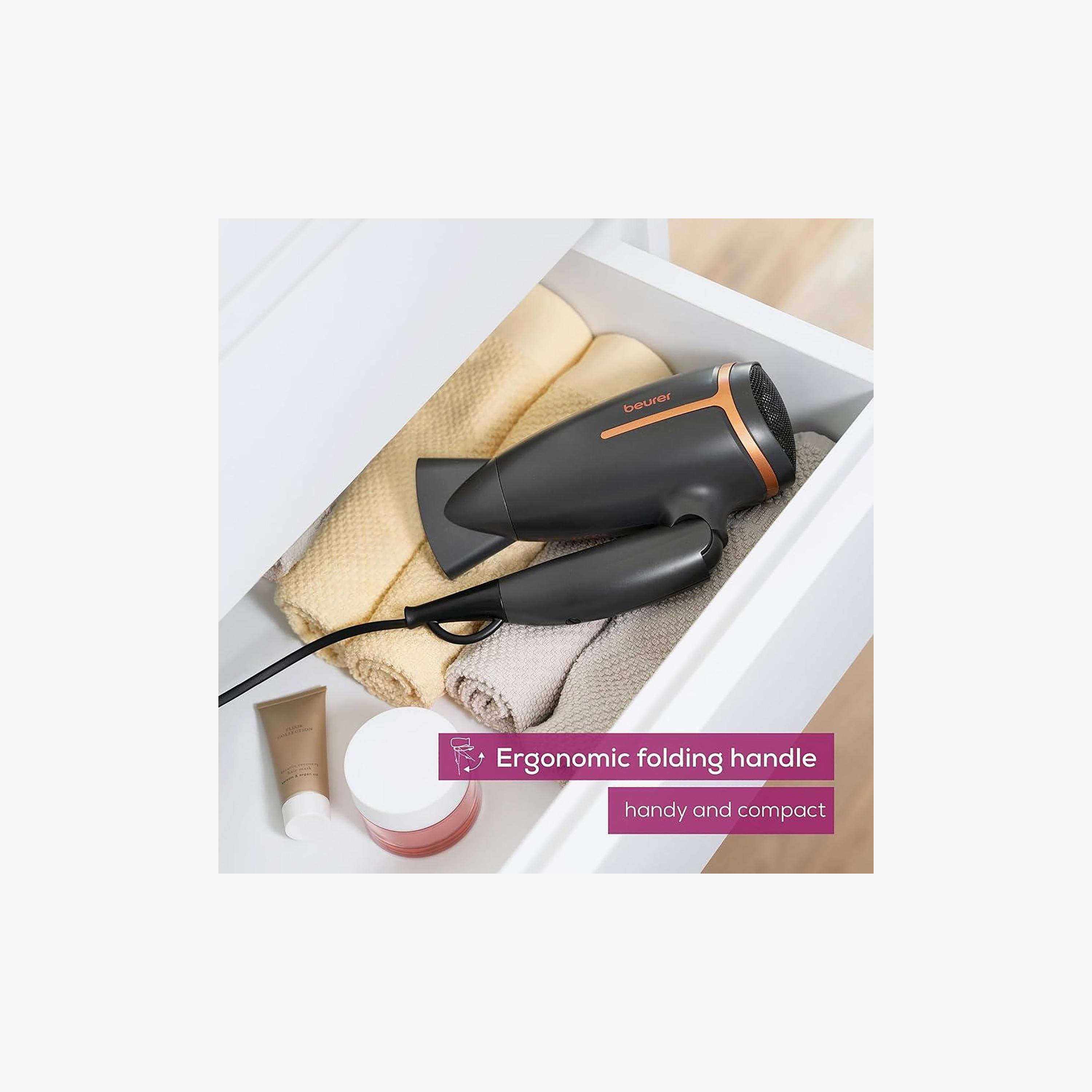 Beurer Compact Travel Hair Dryer Limited Edition Black | H C 25-beautyandpersonalcare-appliances-hairstylingtools-hairdryers-image-3