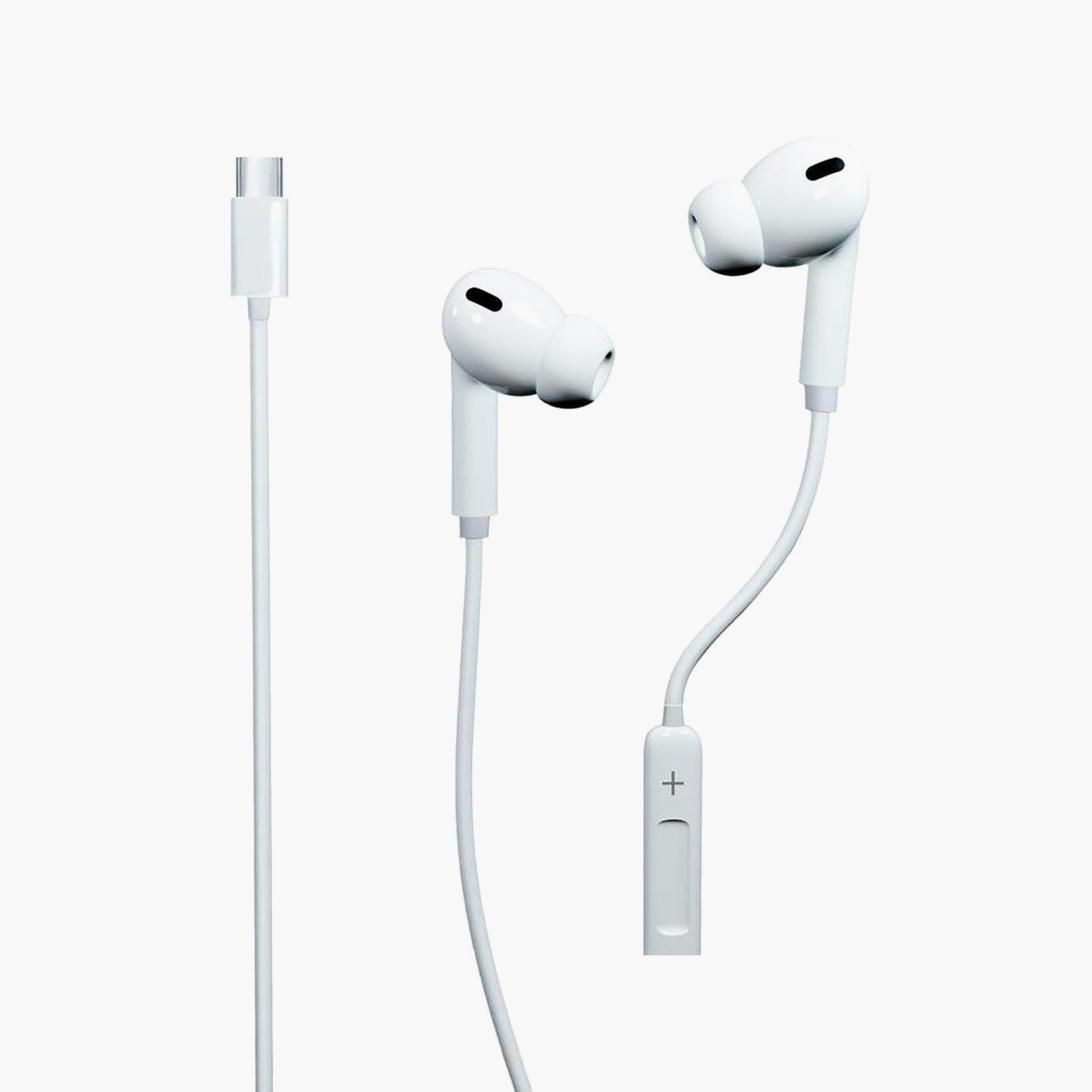 Max & Max Wired Stereo Earphone Type-C Connector White | MXWSE-C1-electronics-headphonesandearphones-image-2