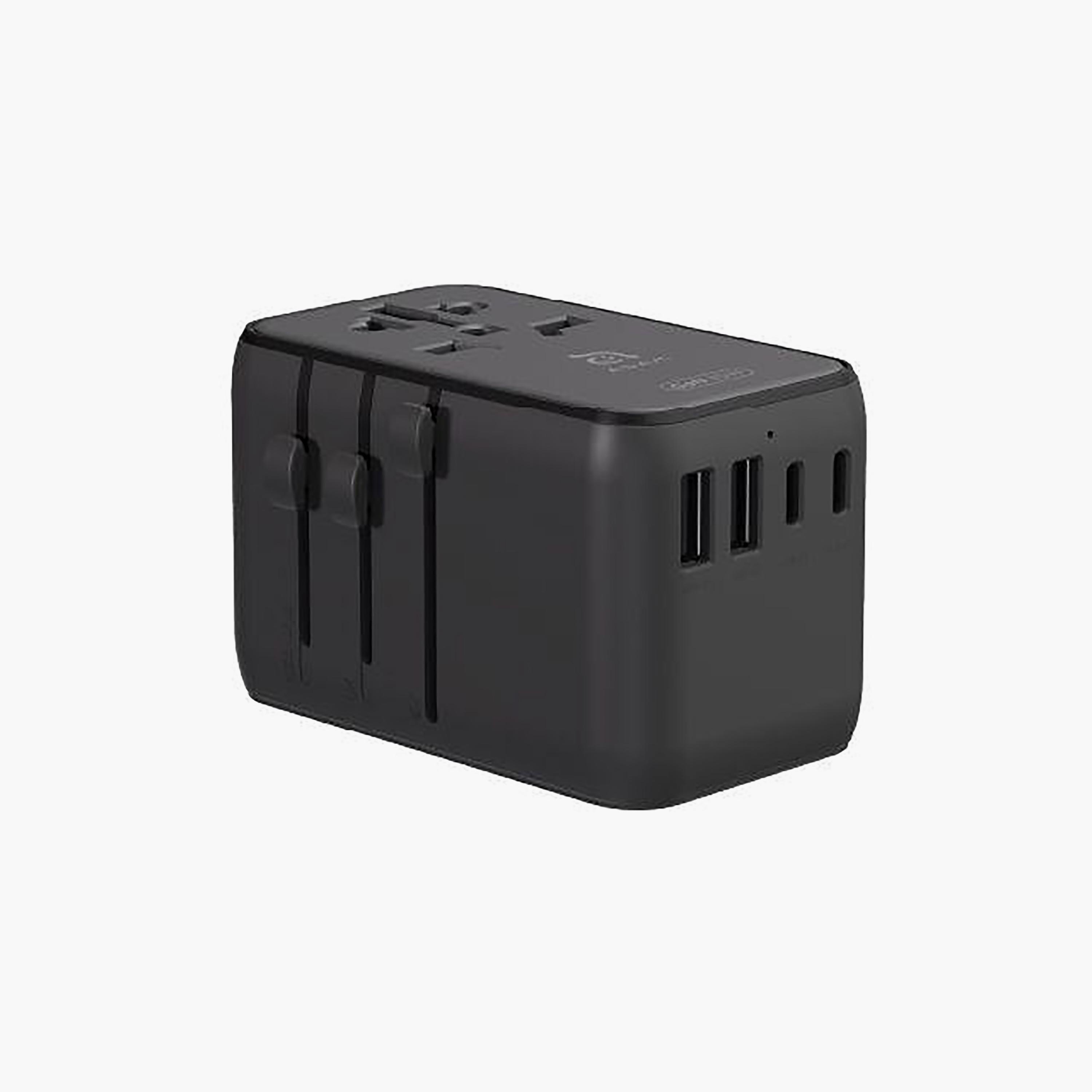 محول شاحن سفر عالمي آدم إليمينتس بقوة 35 واط مع كابل USB-C مدمج - رمادي | APAADT35LGY-electronics-portabledevices-image-3