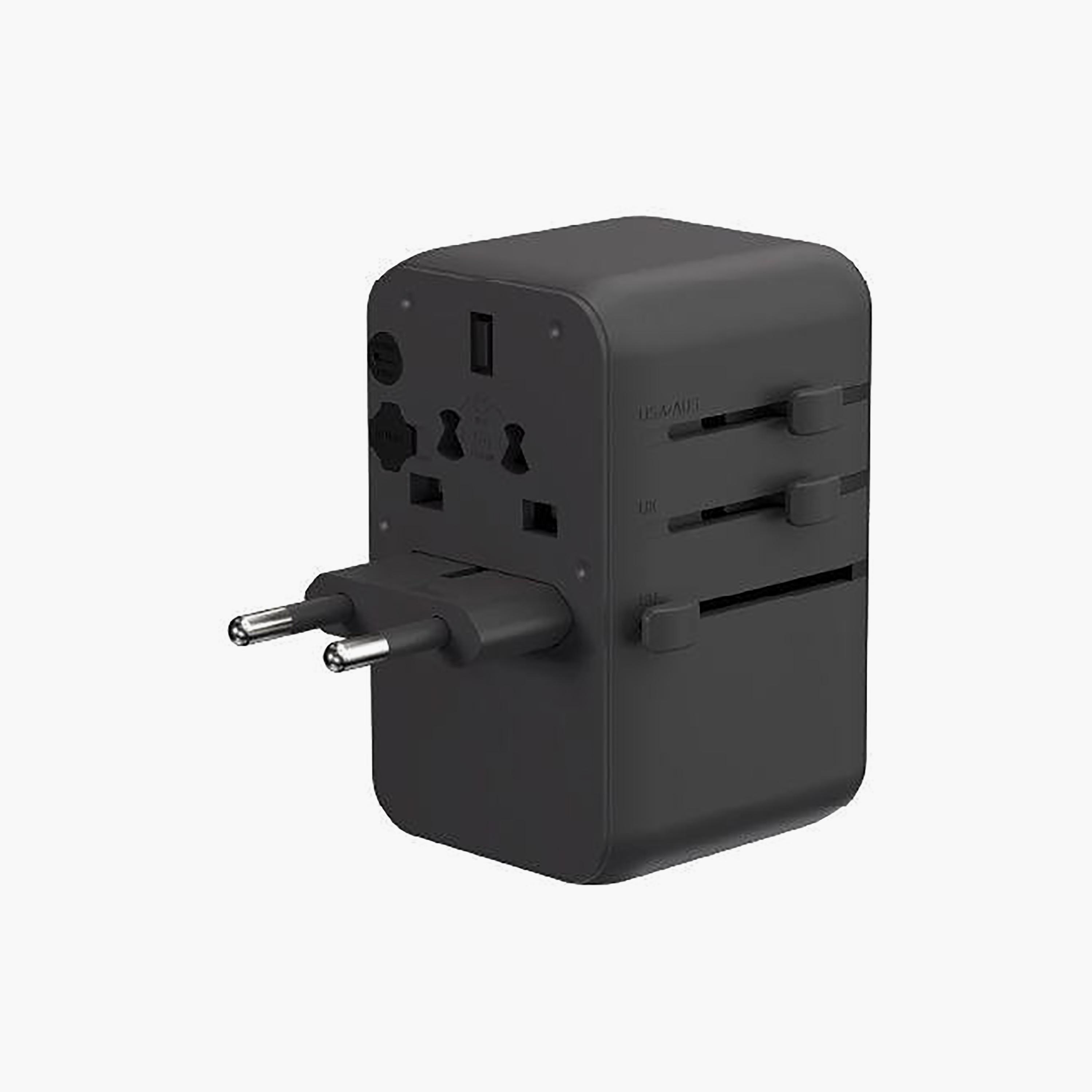 محول شاحن سفر عالمي آدم إليمينتس بقوة 35 واط مع كابل USB-C مدمج - رمادي | APAADT35LGY-electronics-portabledevices-image-4