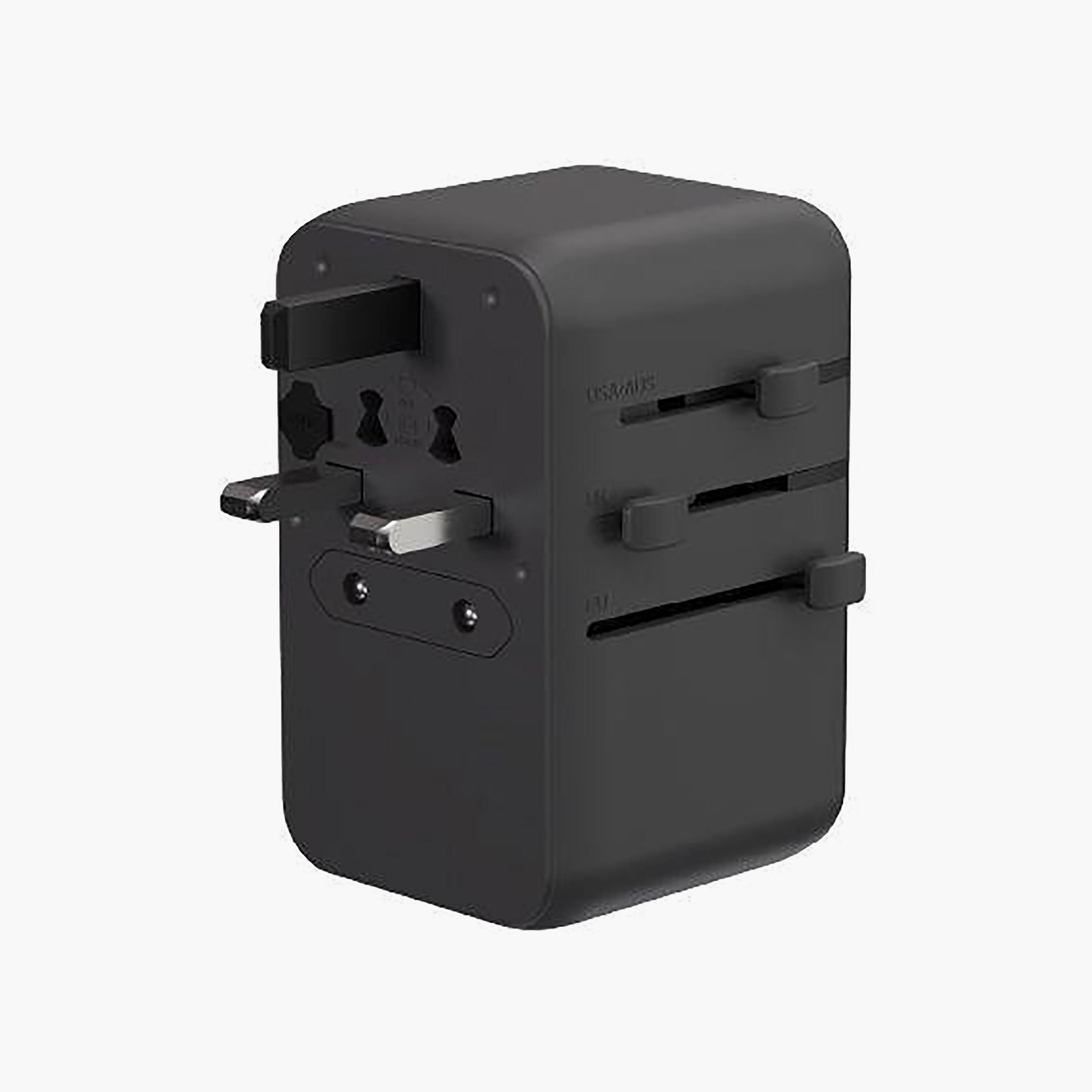 محول شاحن سفر عالمي آدم إليمينتس بقوة 35 واط مع كابل USB-C مدمج - رمادي | APAADT35LGY-electronics-portabledevices-image-5