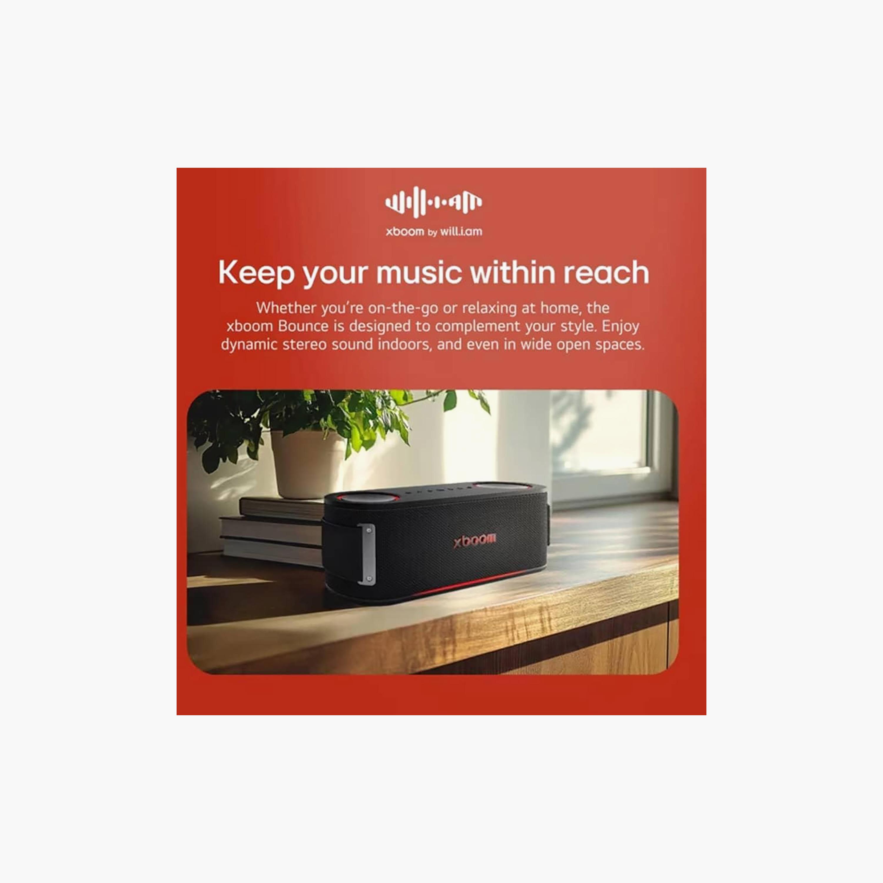 LG XBOOM Bounce Signature Sound Bluetooth Speaker Black | SPEAKER-BOUNCE-electronics-speakers-image-8
