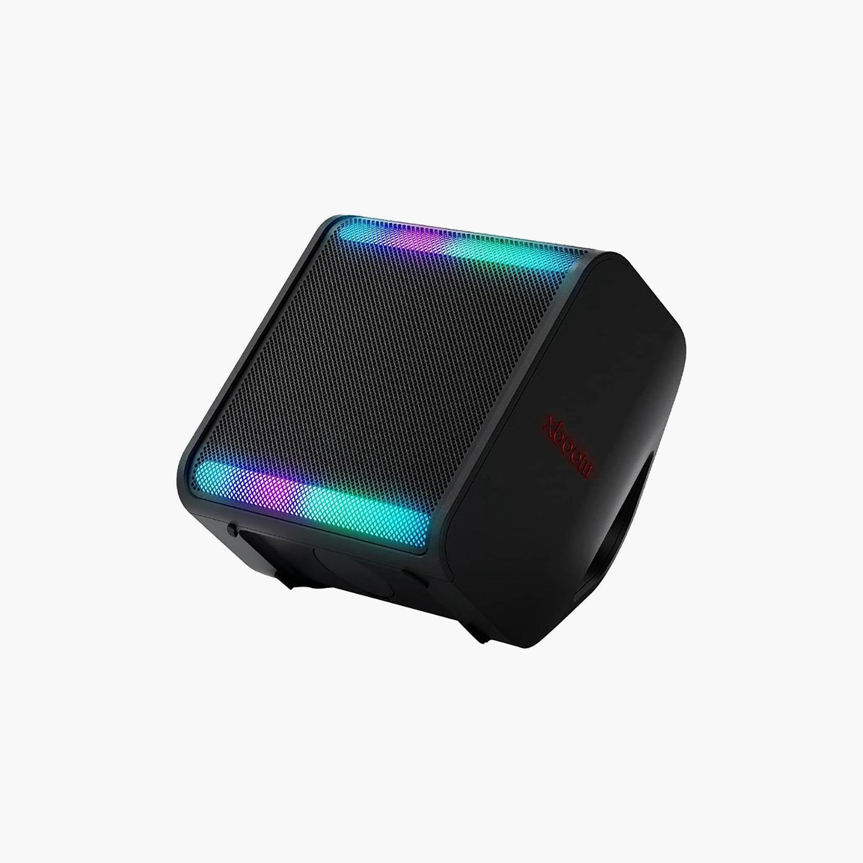 مكبر صوت بلوتوث محمول إل جي إكس بوم بقوة 50 واط مع إضاءة - أسود | STAGE301-electronics-speakers-image-1