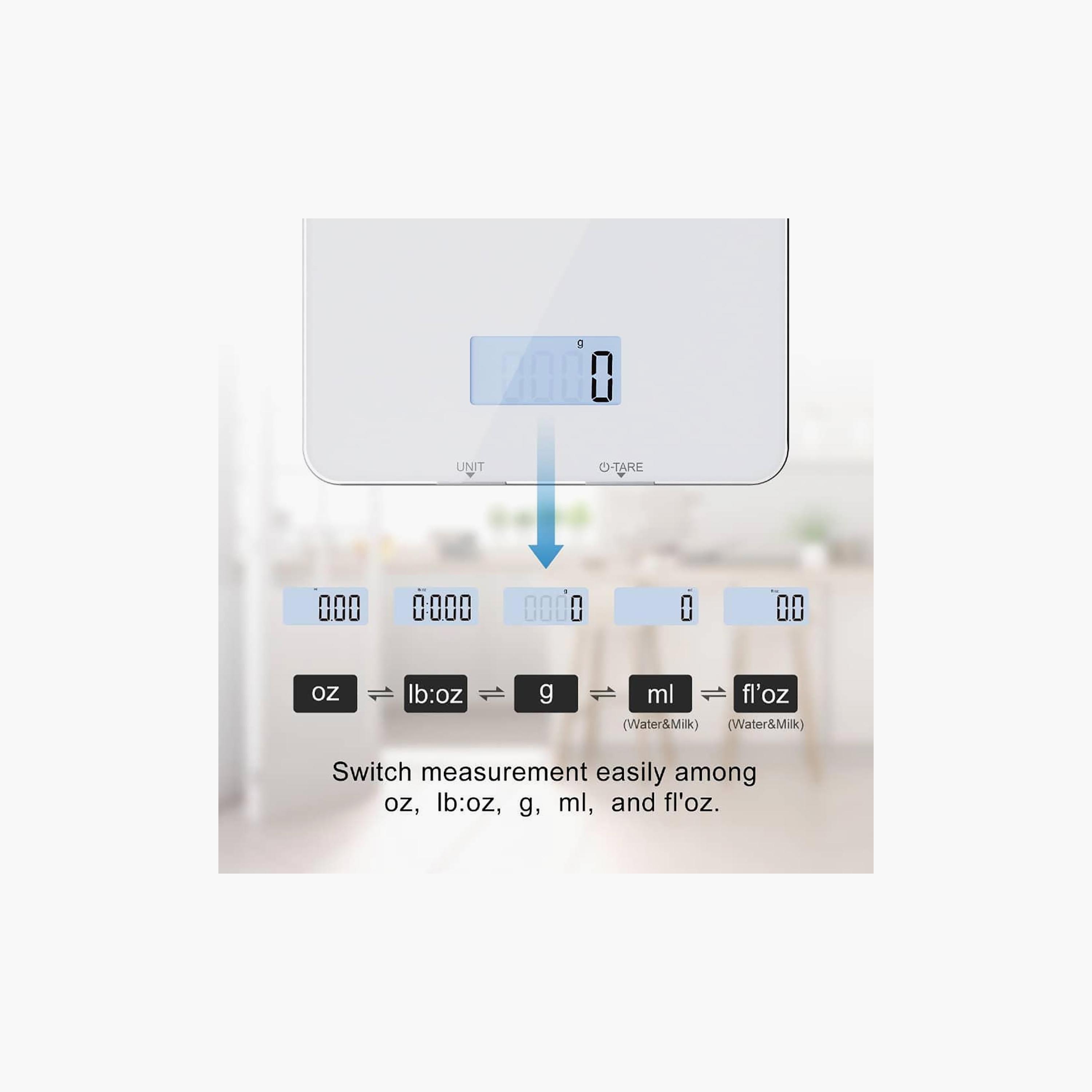 RENPHO Smart Cooking Calorie Scale White | ES-SNG01-WH-household-bathandlaundry-weighingscales-image-4