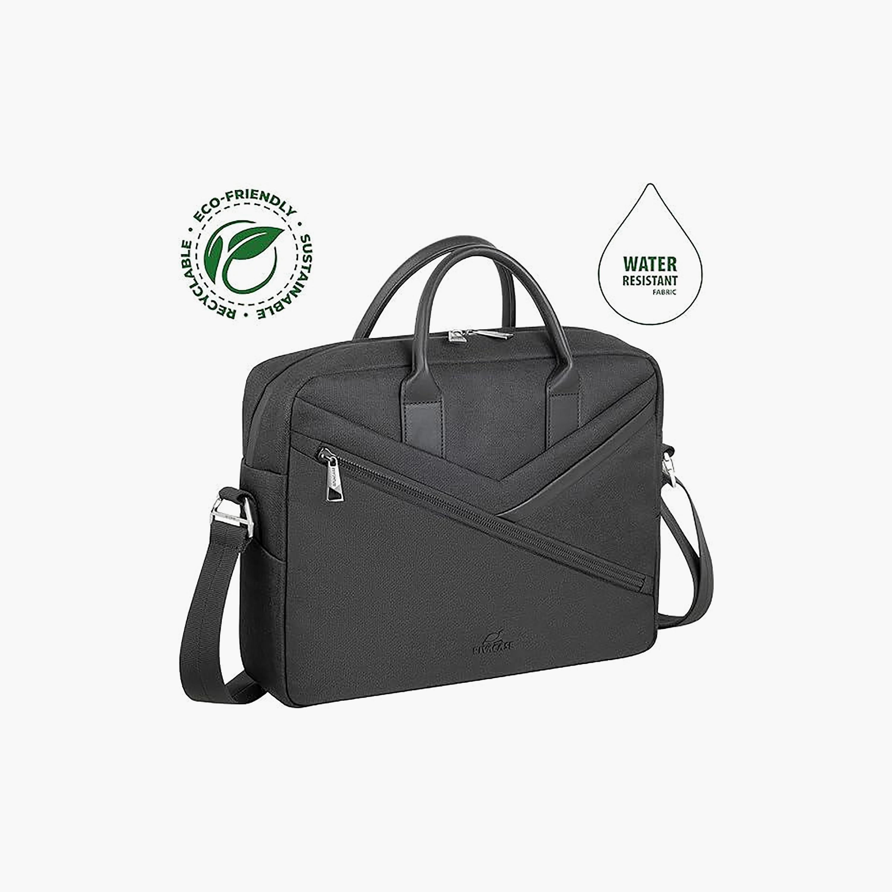 Rivacase Clark-Eco Black MacBook Air 15 Laptop 14 in Bag | 8124-women-bagsandwallets-handbags-image-2