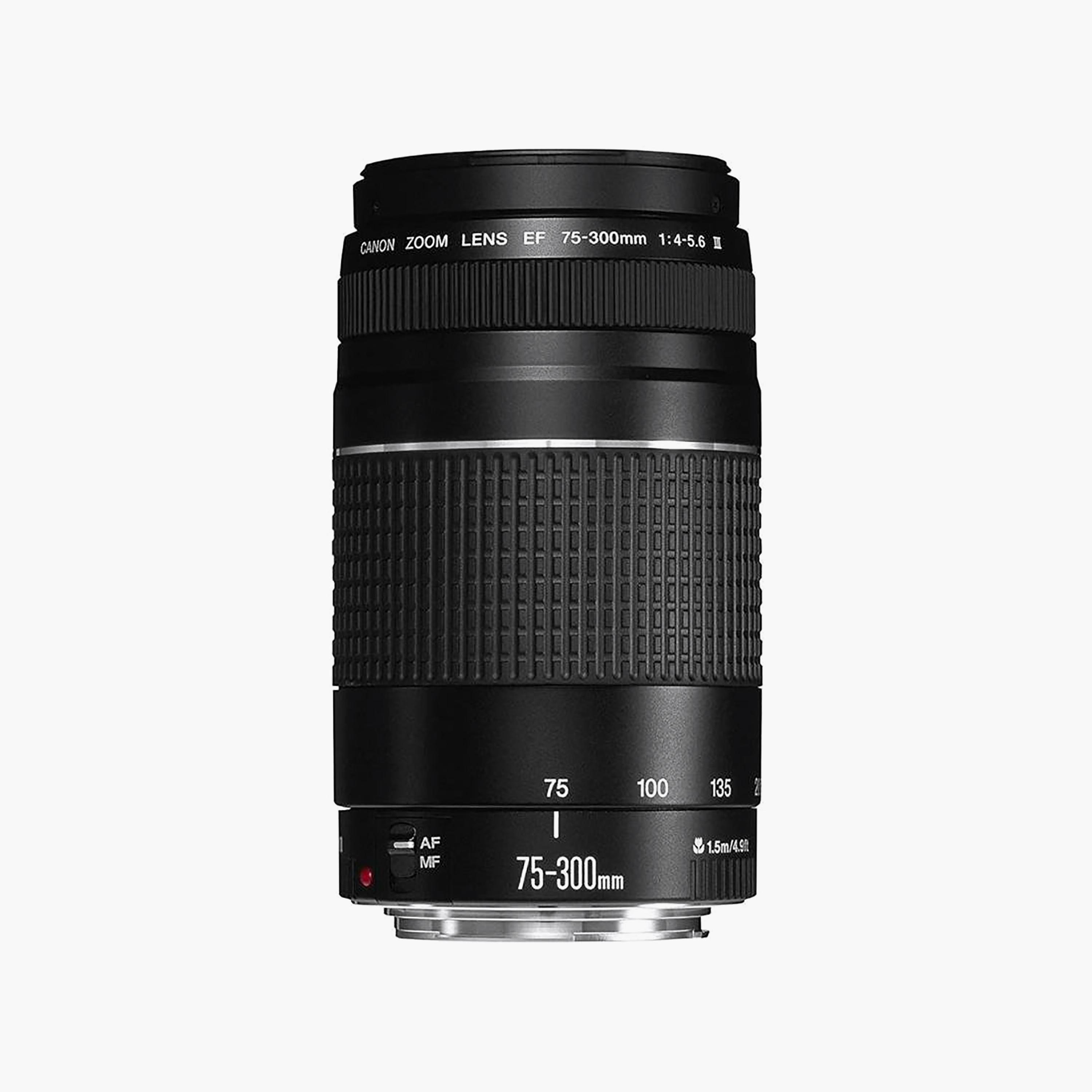 عدسة زوم مقربة (تليفوتو) كانون EF 75-300mm F4-5.6 III لكاميرات SLR - أسود-electronics-camera-image-2