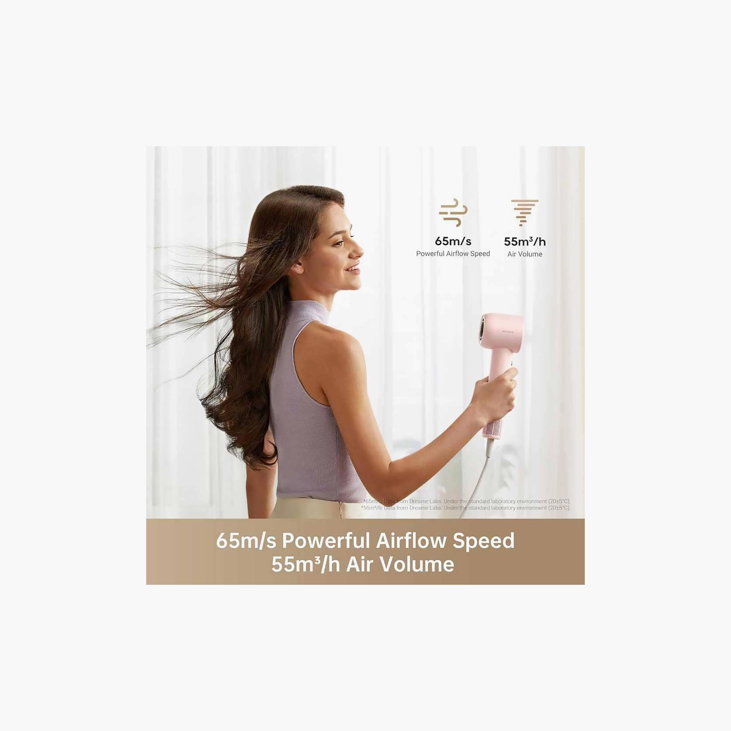 DREAME Gleam Hair Dryer 1600W | AHD12A-PINK-beautyandpersonalcare-appliances-hairstylingtools-hairdryers-image-3