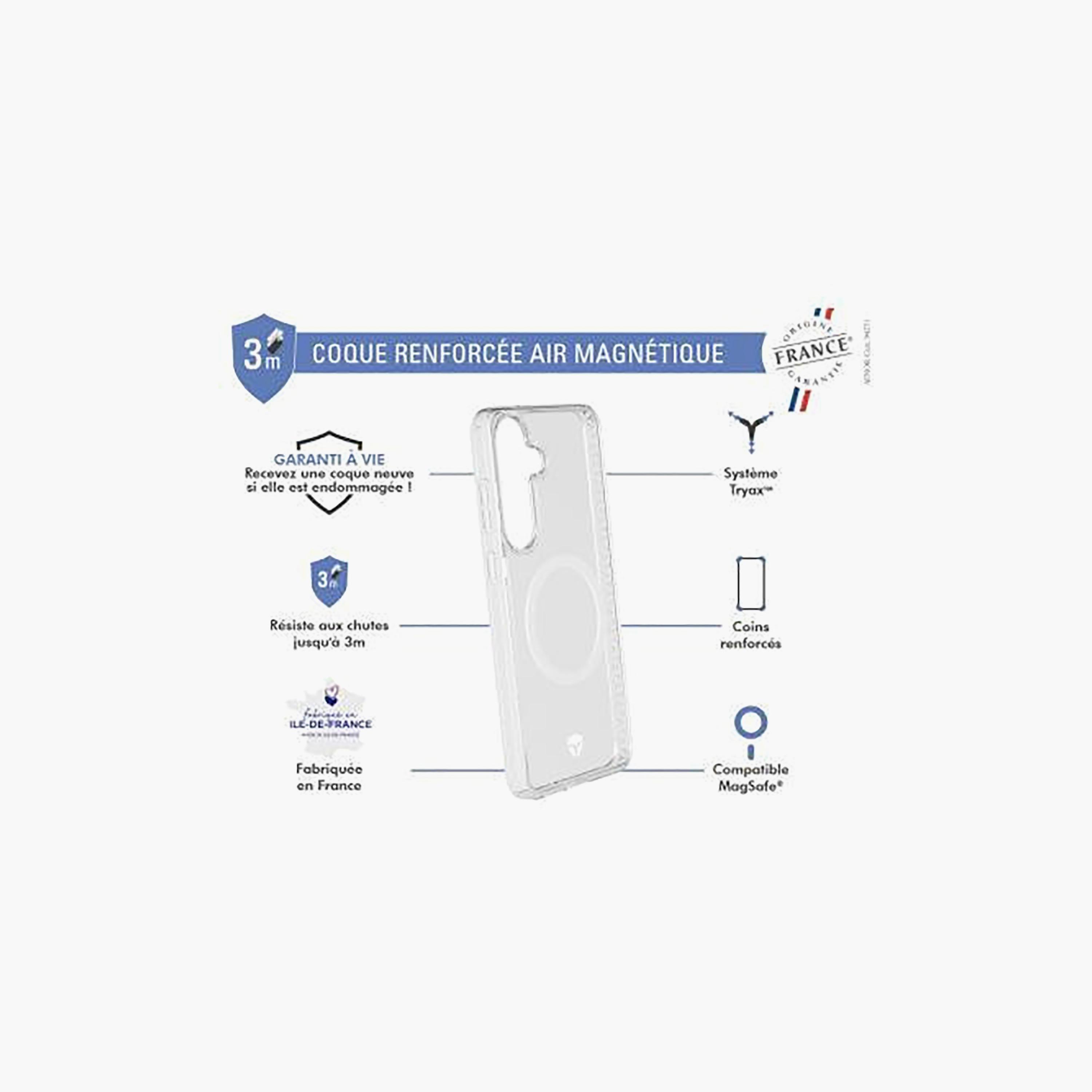 Force Samsung Galaxy S25 Air Magnet Reinforced Case | FCAIRMAGGS25MF-electronics-accessories-mobileaccesories-image-2