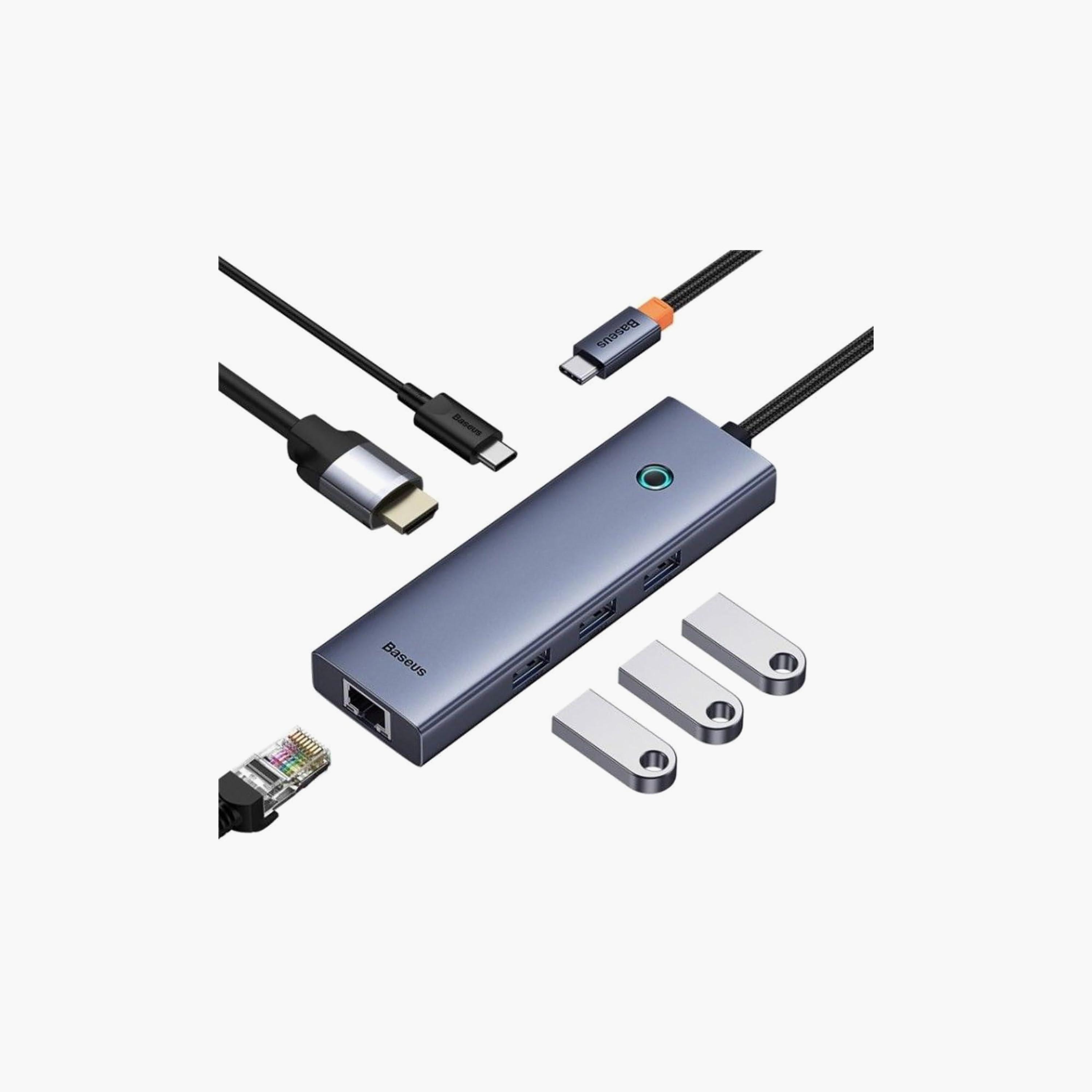 BASEUS Ultrajoy Series 6-Port Hub Docking Station Space Gray | B00052807813-00-electronics-accessories-computeraccesories-image-3