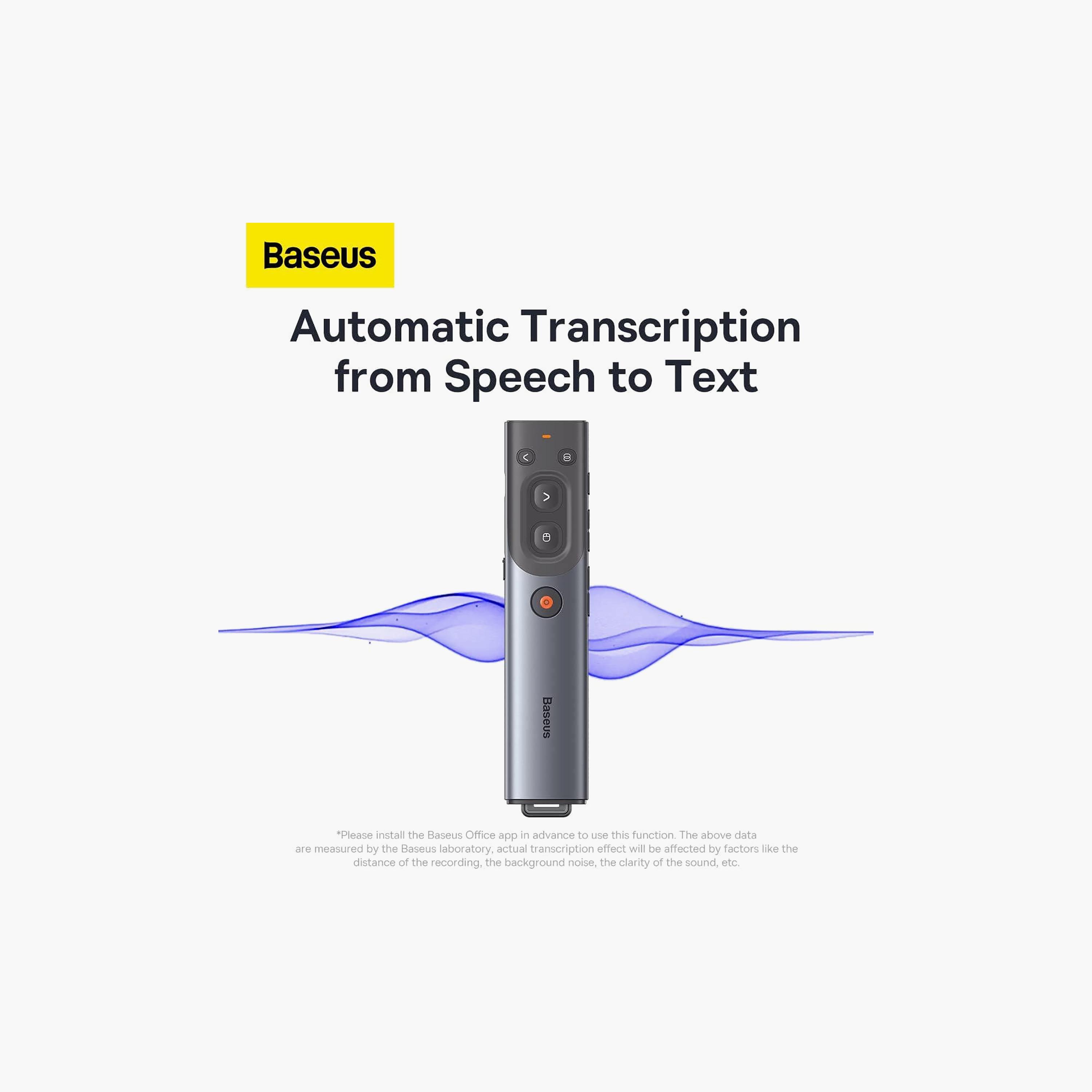 BASEUS AI Wireless Presenter Red Laser Orange Dot Charging Grey | WKCD020013-electronics-accessories-computeraccesories-image-4