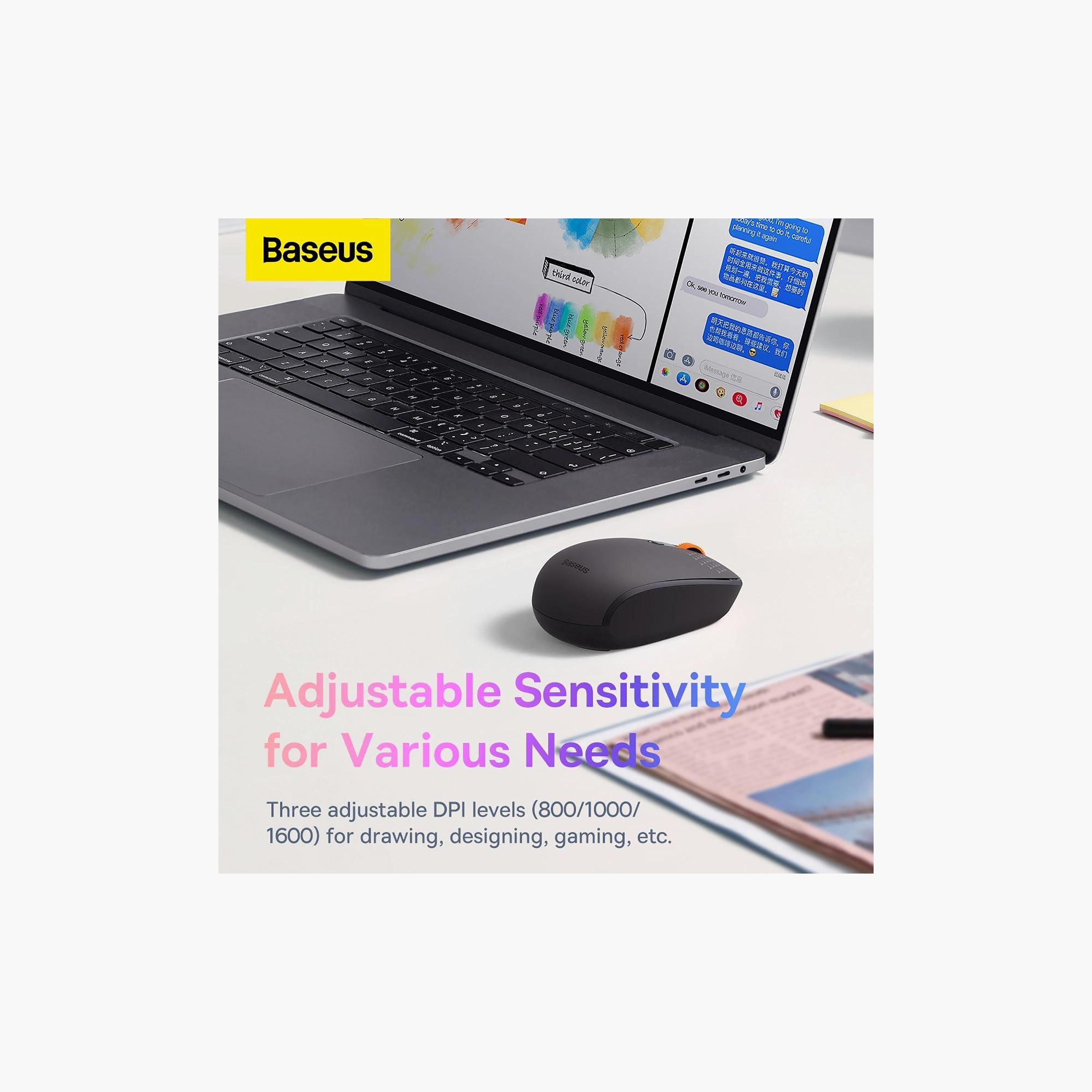 BASEUS F01B Tri-Mode Wireless Mouse Frosted Gray | B01055503833-00-electronics-accessories-computeraccesories-image-2