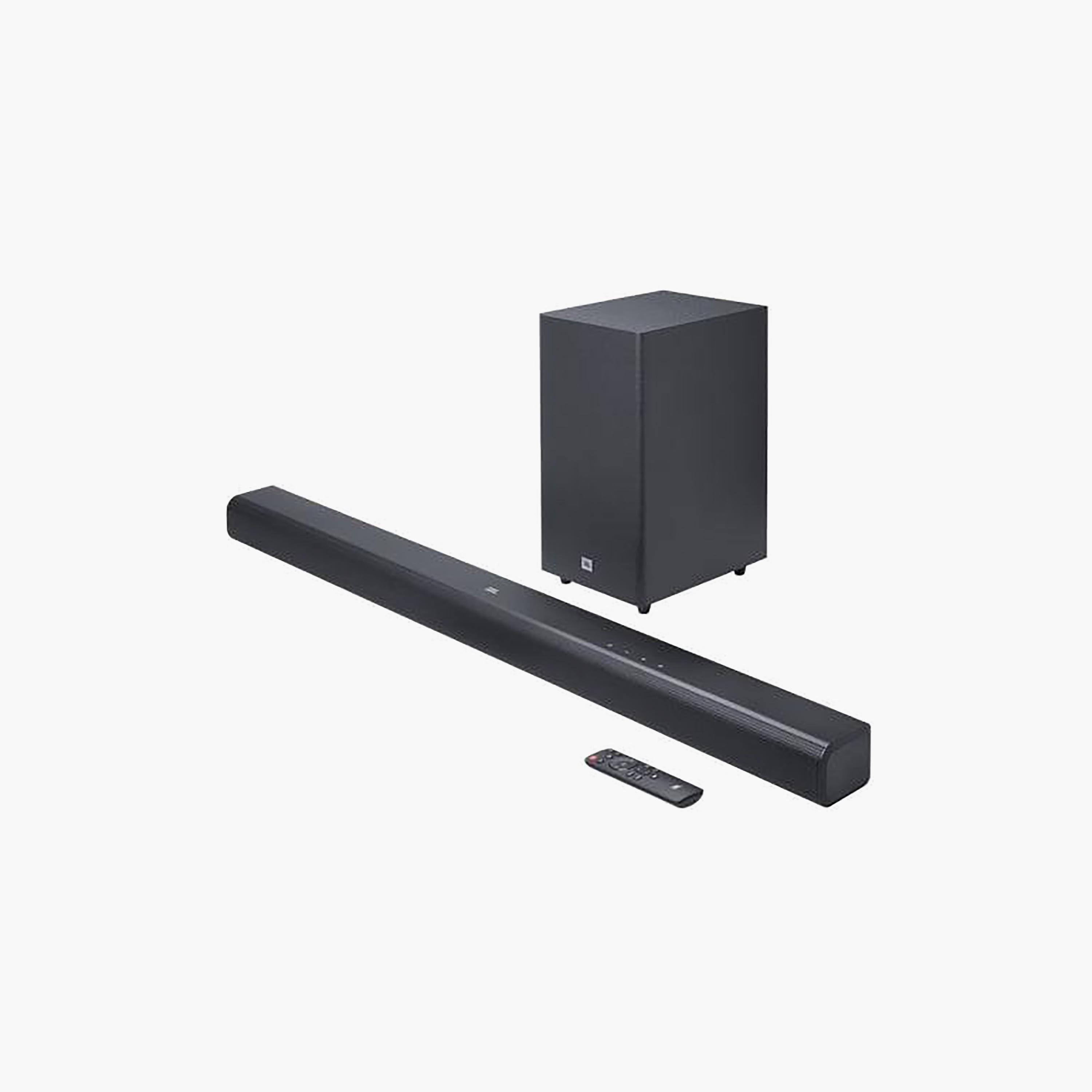 JBL Cinema 3.1 Channel Soundbar with Virtual Dolby Atmos and Wireless Subwoofer Black|JBLSB580BLKUK-electronics-speakers-image-1